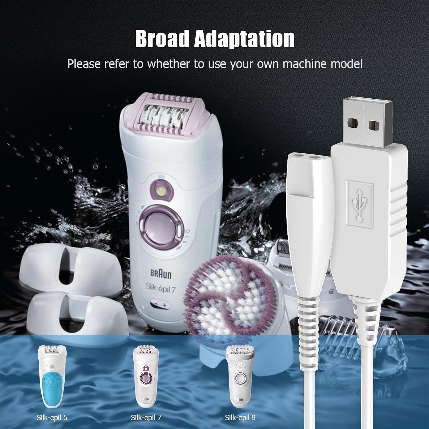 Replacement Charger Compatible with Braun Silk Epil 9 Ancalbe 12V