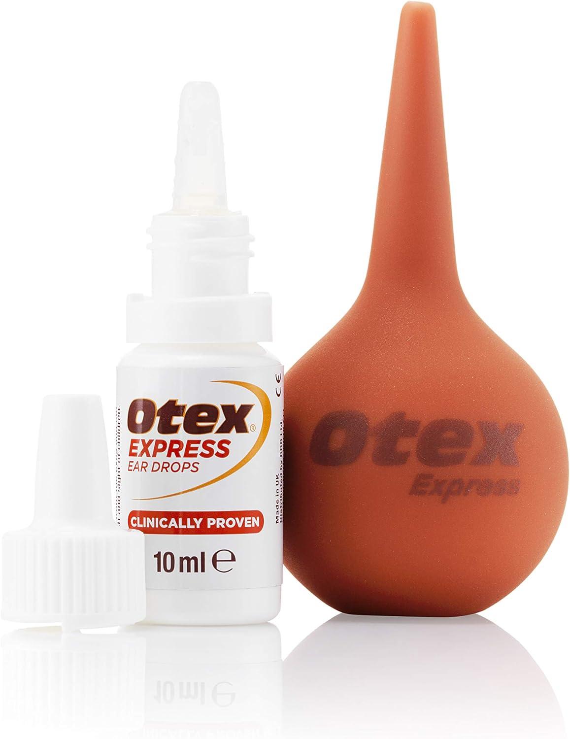 Otex Express Combi Pack Drops with Ear Syringe 10ml & Olive Oil Ear