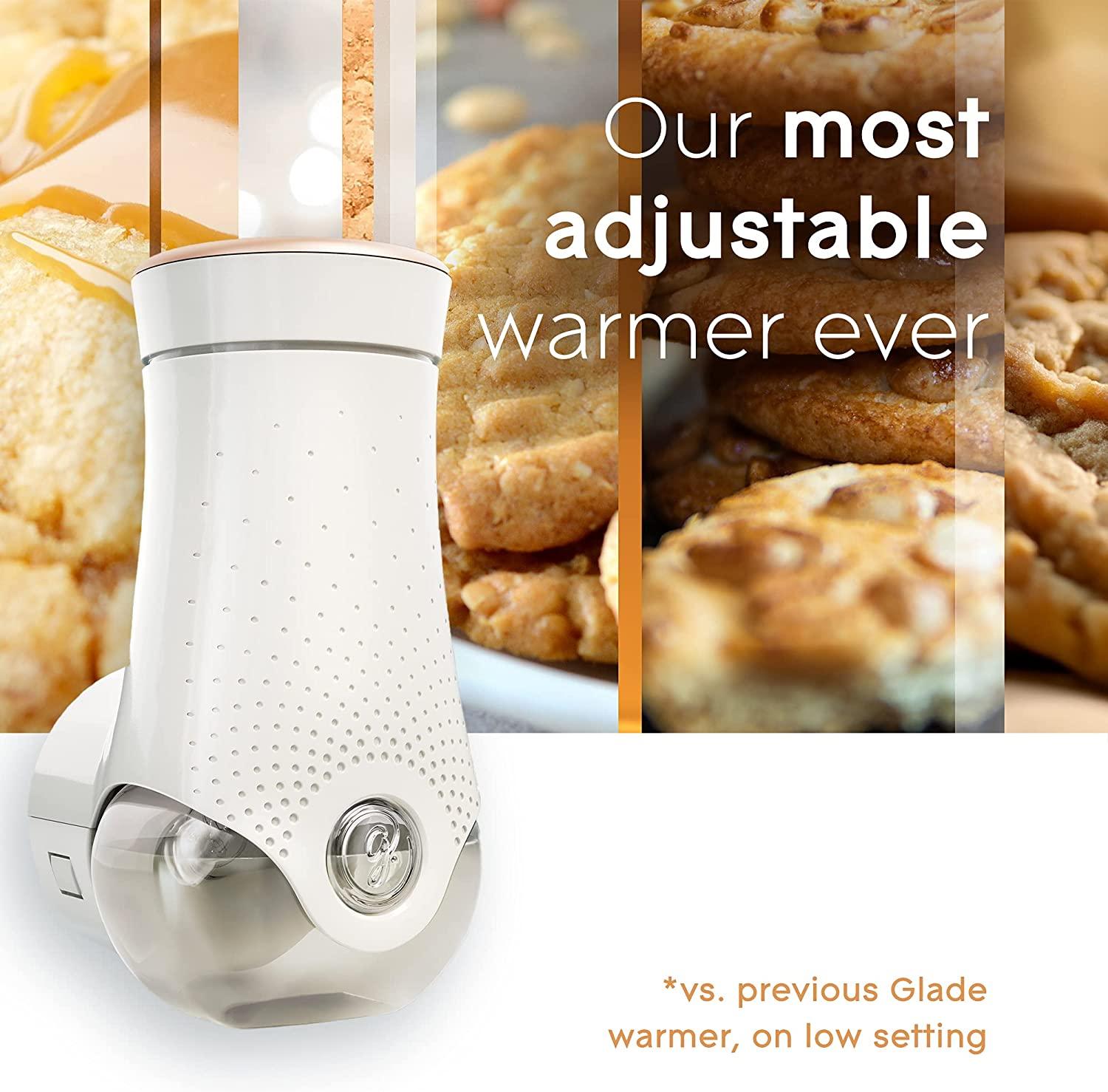 Glade PlugIns Cookie Caramel Rush Air Freshener Starter Kit with Vanilla Refills 0.67 Fl Oz