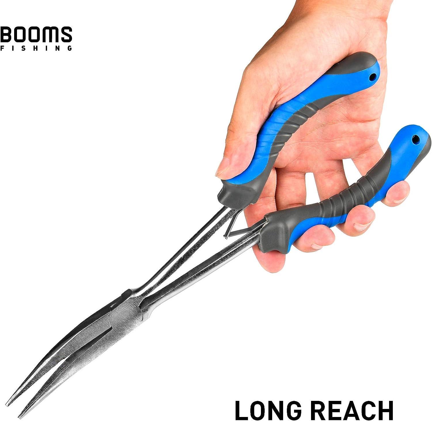 Booms Fishing F05 Hook Remover Long Nose Fishing Pliers 11 Inches PTFE  Plated 11 Stainless Steel, Chrome Plated