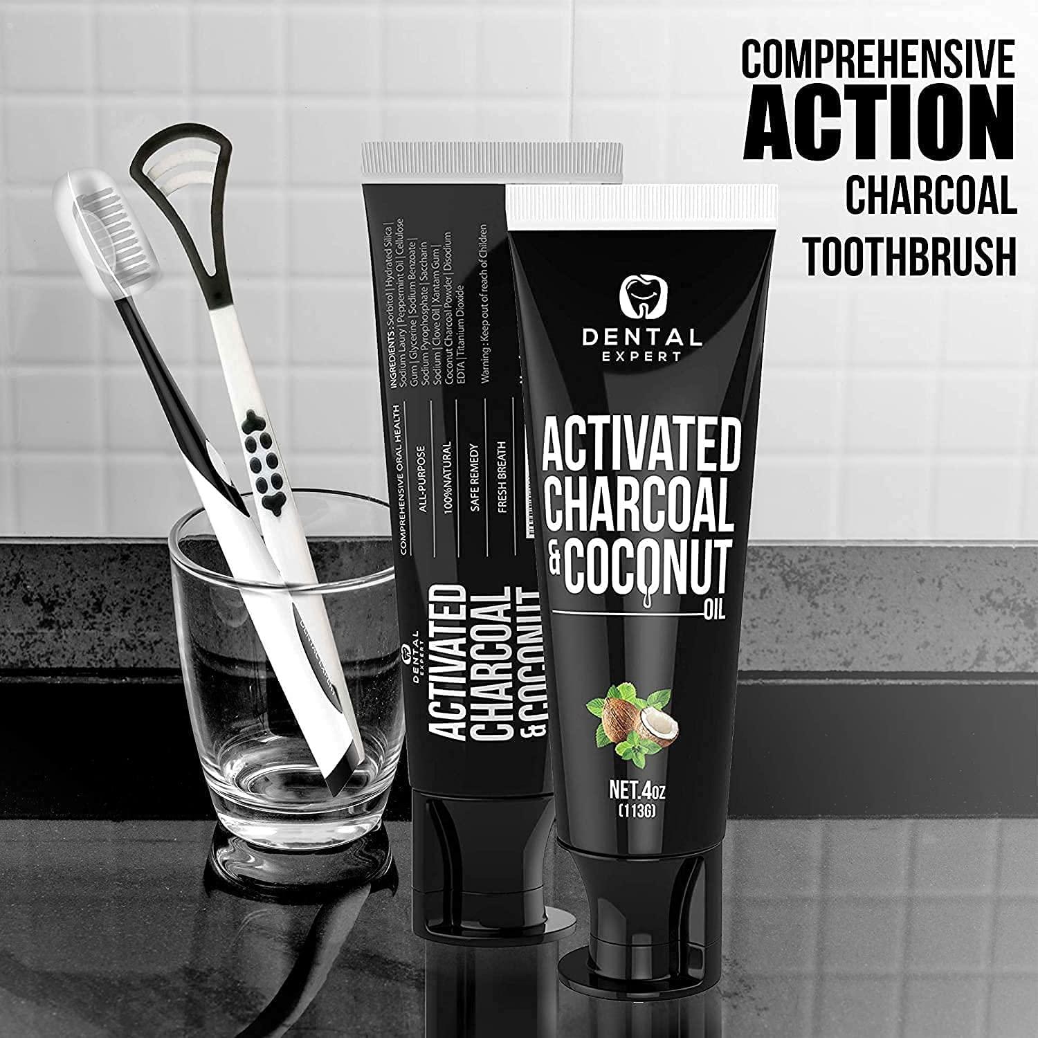 Dental Expert Pack of 3 Charcoal Toothpaste, Best Whiting Tooth Paste