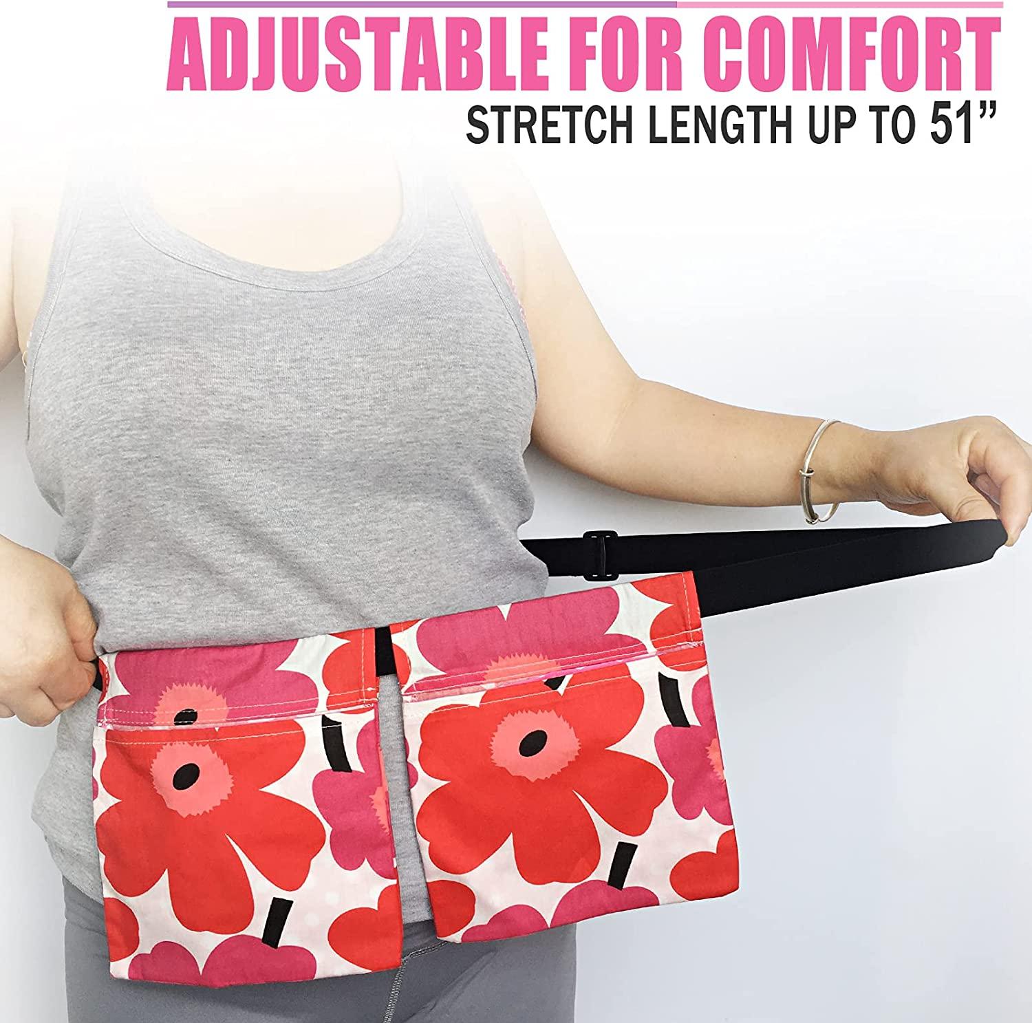 BNRendles Mastectomy Drainage Pouch Holder Vivid Flower Pattern Drain