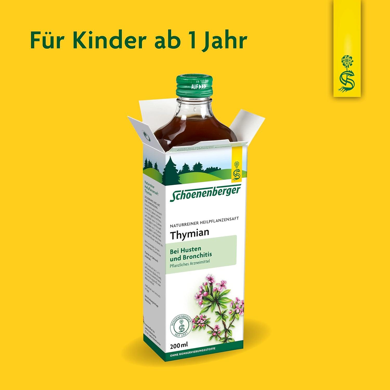 Salus Thyme Organic 100 Pure Fresh Plant Juice 200 ml