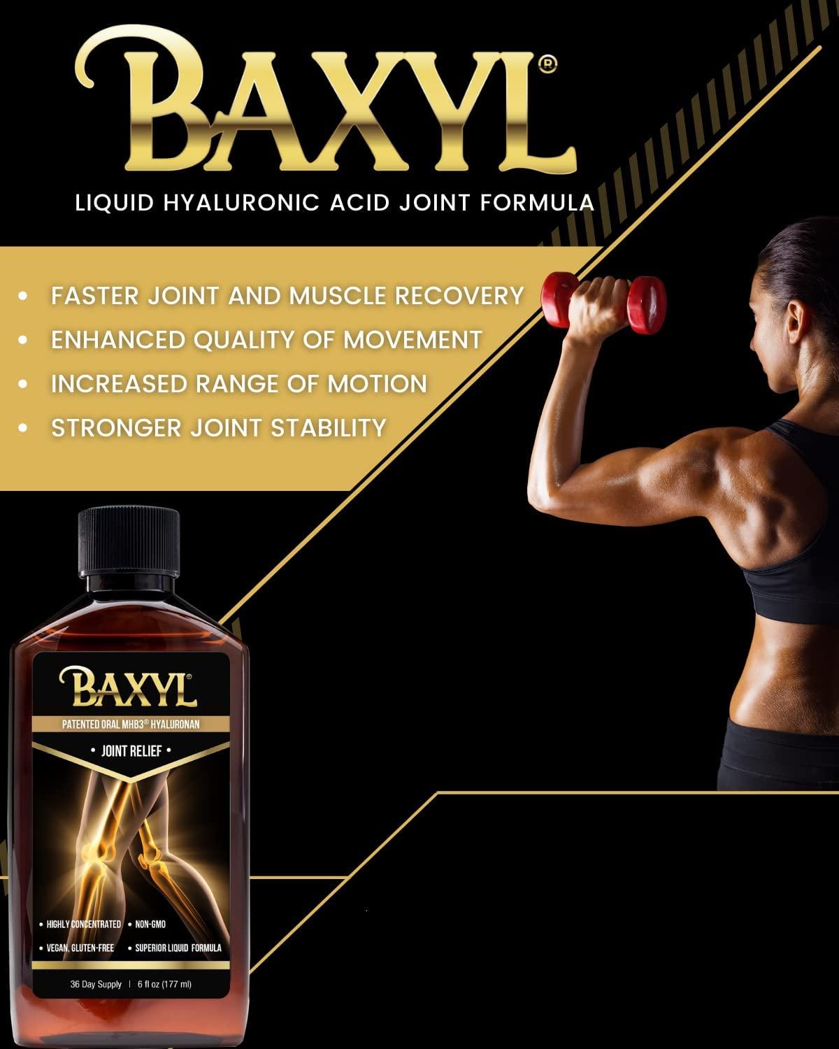 Baxyl Liquid Hyaluronic Acid for Joint Relief Supplement (Vegan