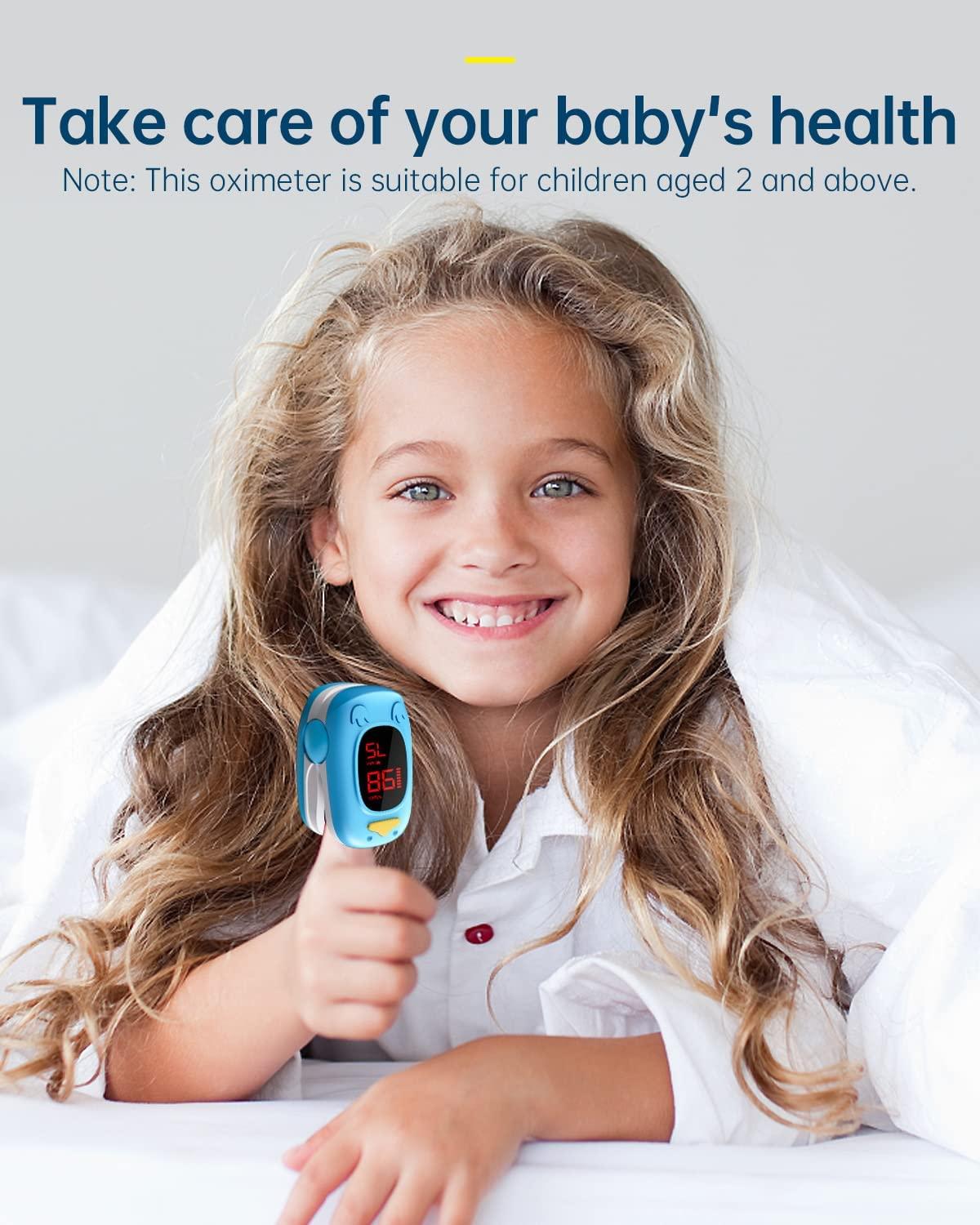Pulse Oximeter for Kids2022 HOLFENRY infant Pulse Oximeter Fingertip