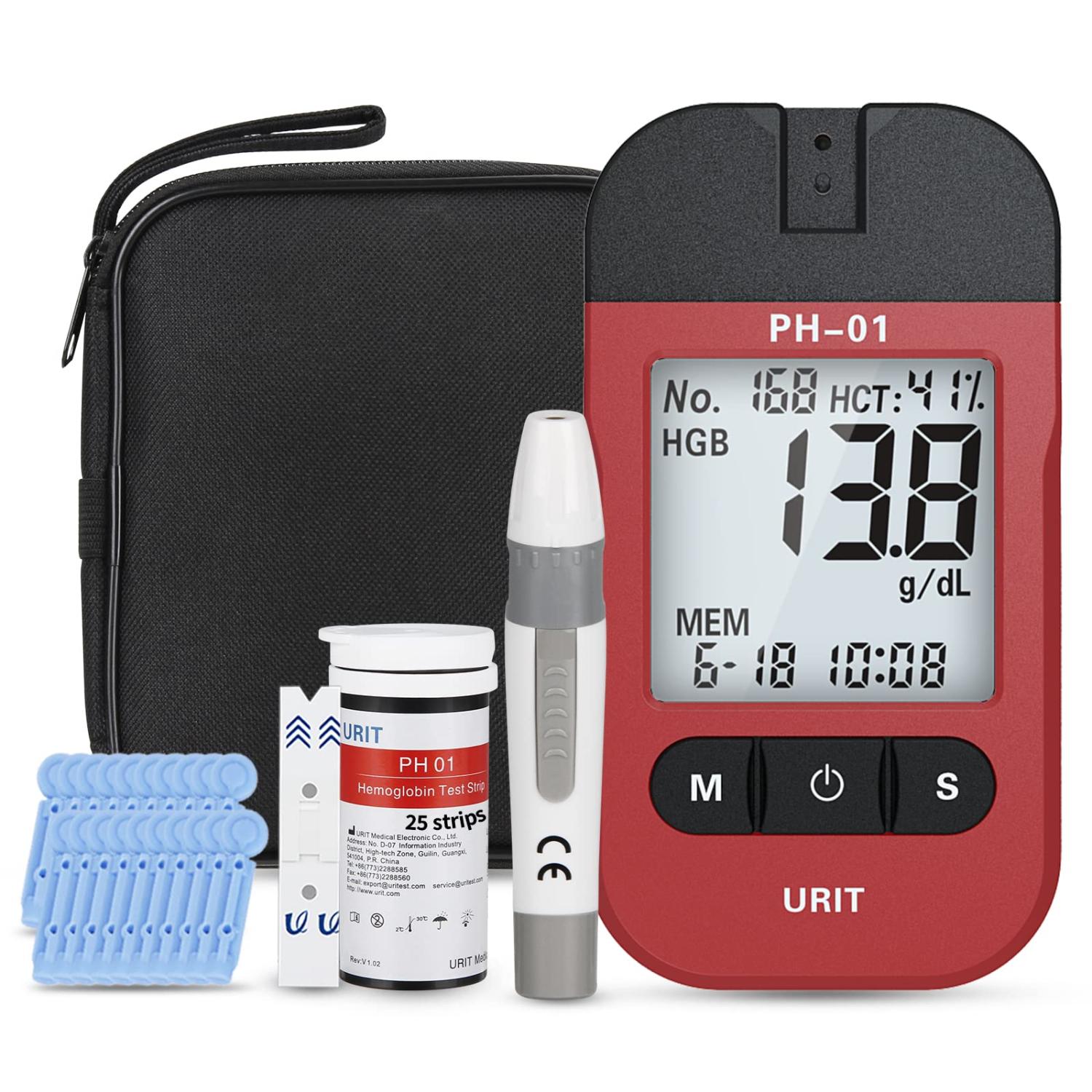 URIT Uric Acid Test Kit. Includes 25 Test Strips 25 Lacents