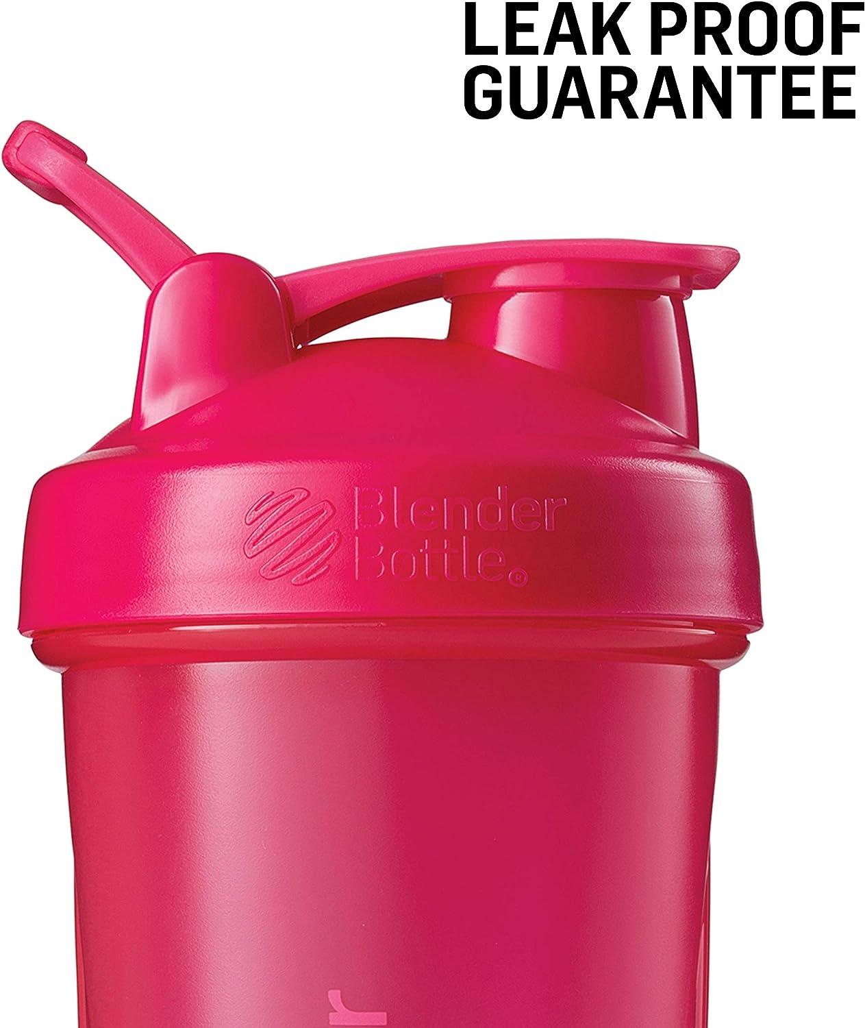 BlenderBottle Mantra Glass Shaker Bottle for Protein Mixes, 20-Ounce,  Pebble Grey