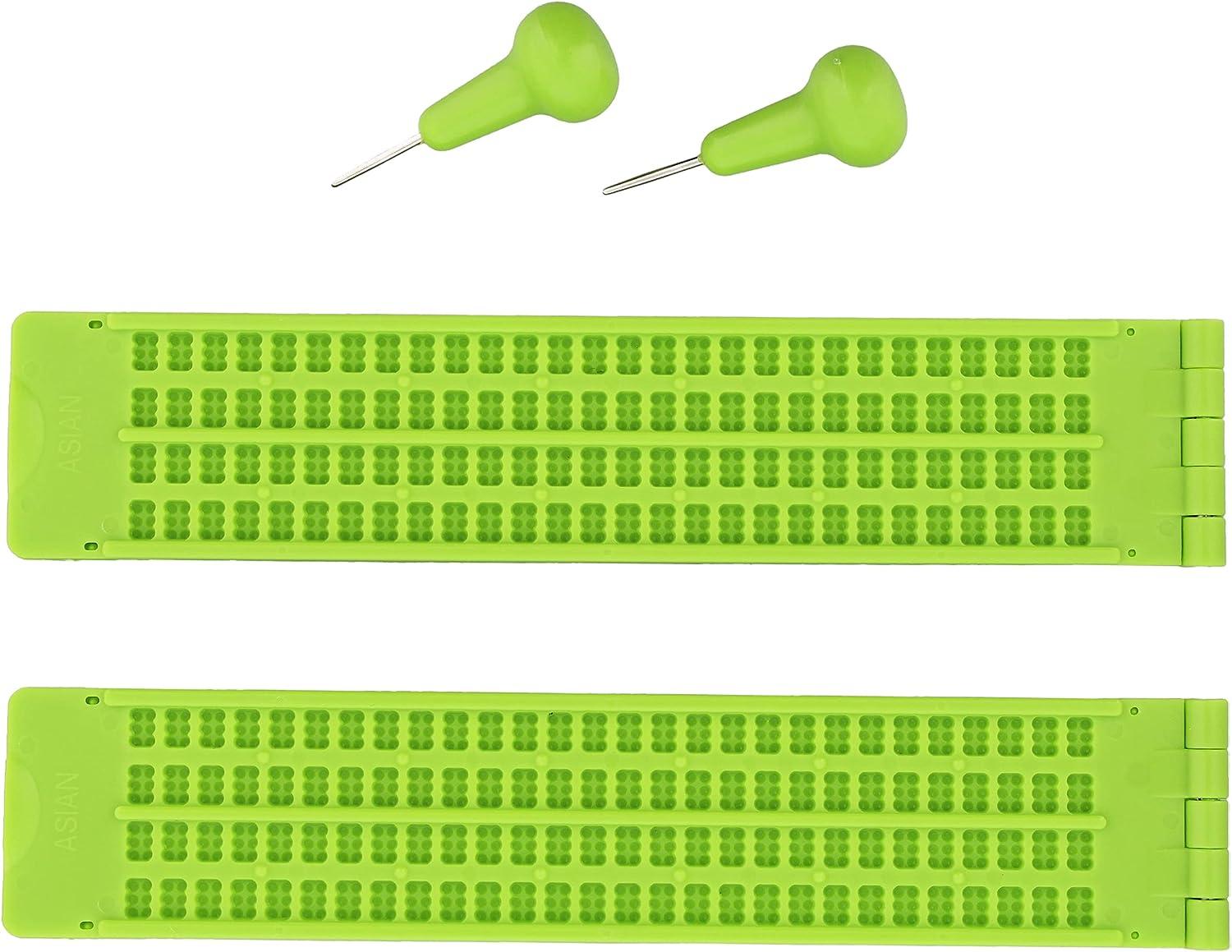 MonMed Braille Fingerboard Slate & Stylus 4 Piece Writing Kit for Blind & Visually Impaired