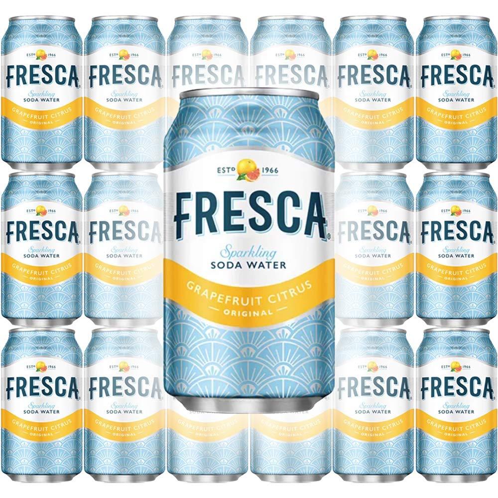 Fresca Original Citrus, Sparkling Soda Water, 12 oz Can (Pack of 18