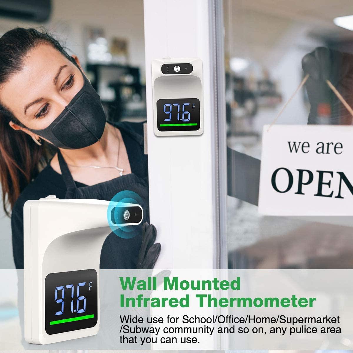 GEKKA Wall Mounted Infrared Forehead Thermometer for Adults, Non