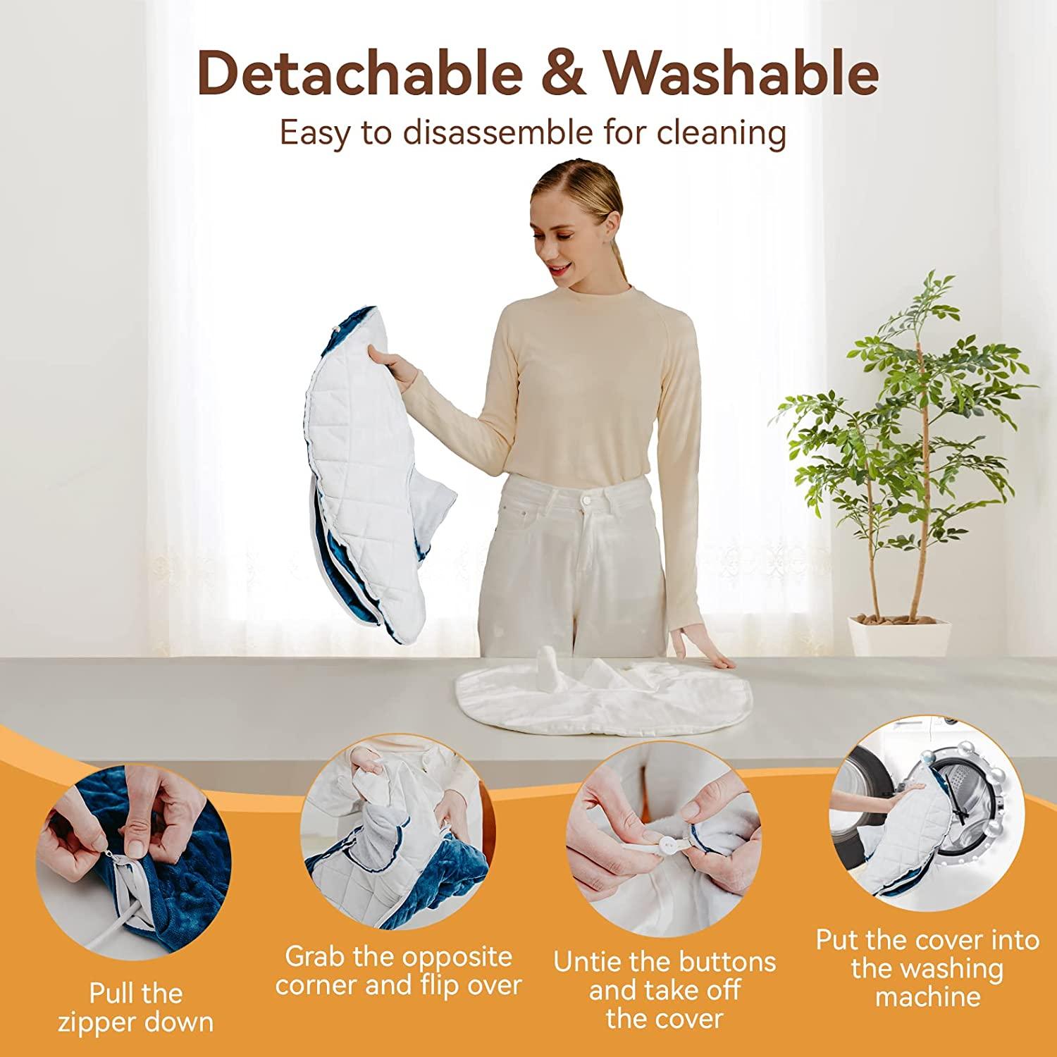 Electric Heating Pad Wrap, Waist Heated Pad With Pocket, 3 Levels Fast Heating Machine Washable For Abdominal Neck Shoulder 20 * 120cm I.1673144980 - View #6