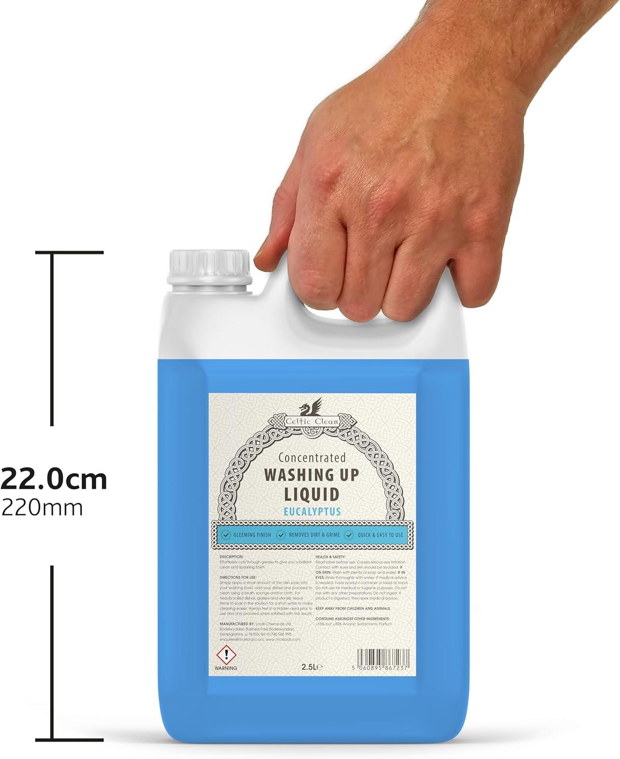 Celtic Clean Washing Up Liquid Eucalyptus 2.5 Litre
