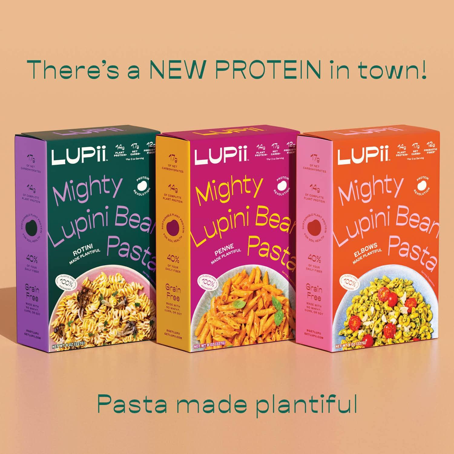Lupii Lupini Bean Pasta High Fiber, High Protein, Low Carb Pasta