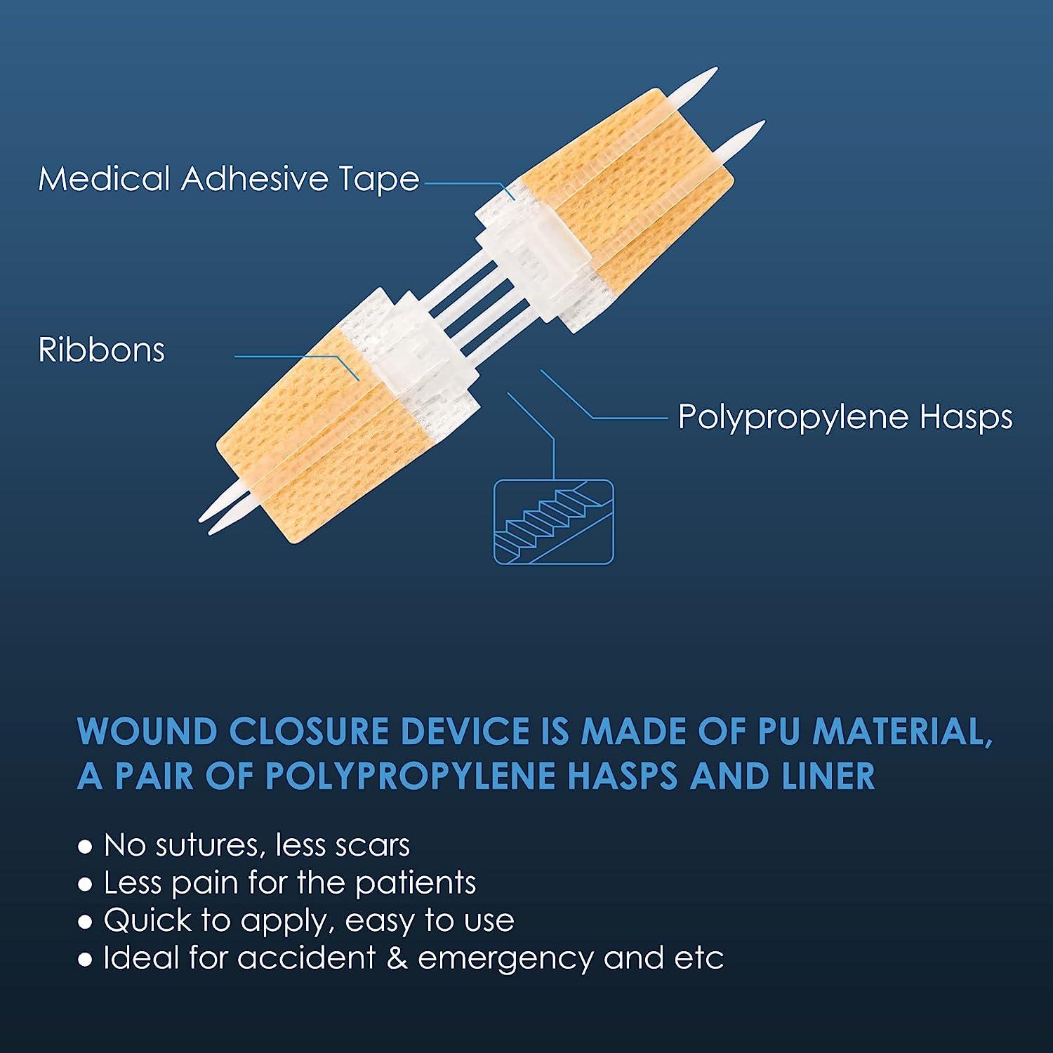 Wound Closure Strip Sterile First Aid Kit Zip and Stitch SutureFree