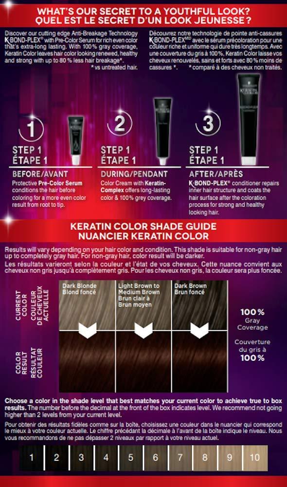 Schwarzkopf Keratin Color Permanent Hair Color Cream 4.6 Intense Cocoa