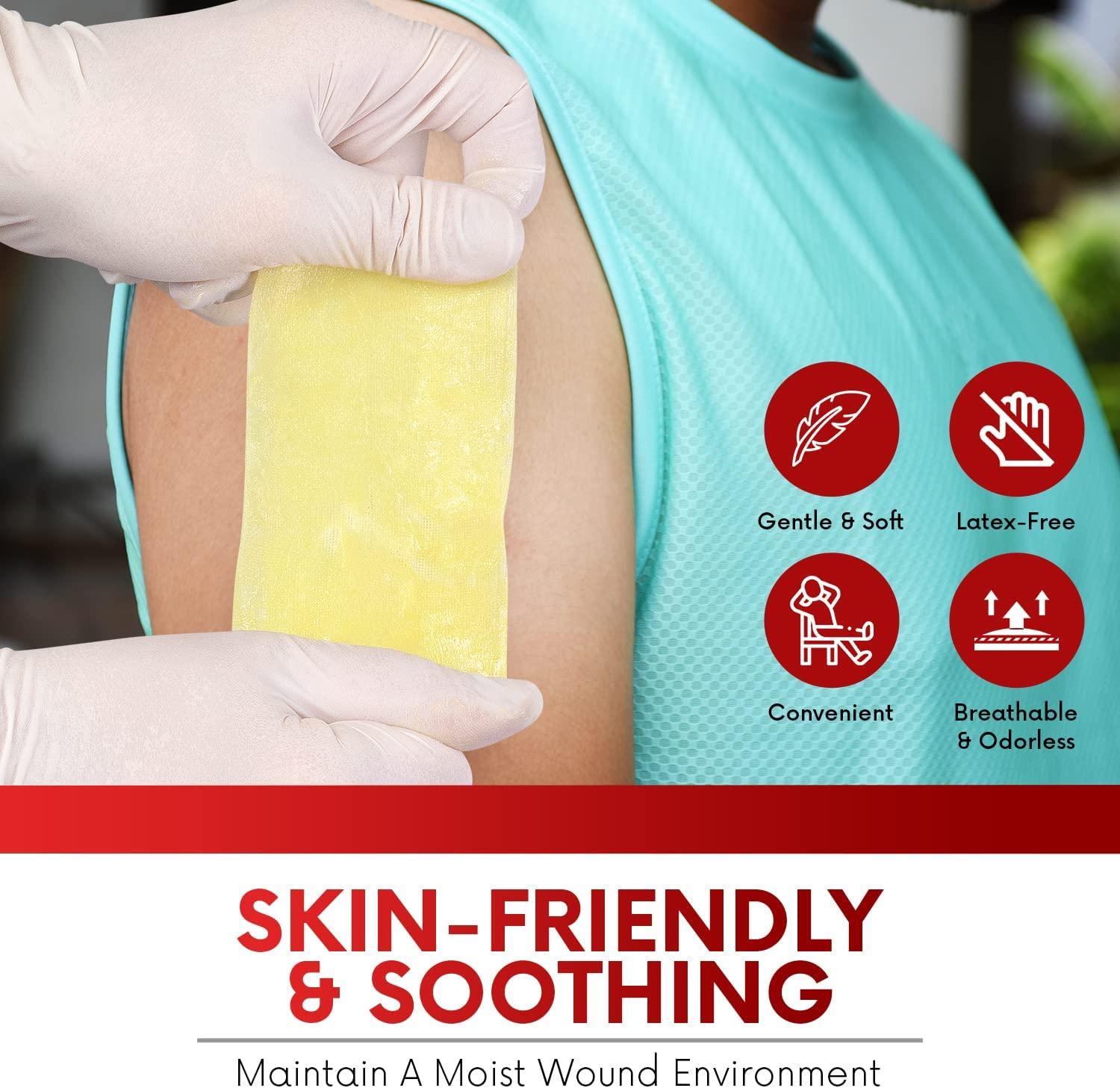 HEALQU Xeroform Petrolatum Dressing 2x2 25 Count NonAdherent Gauze Pad for Wound Care