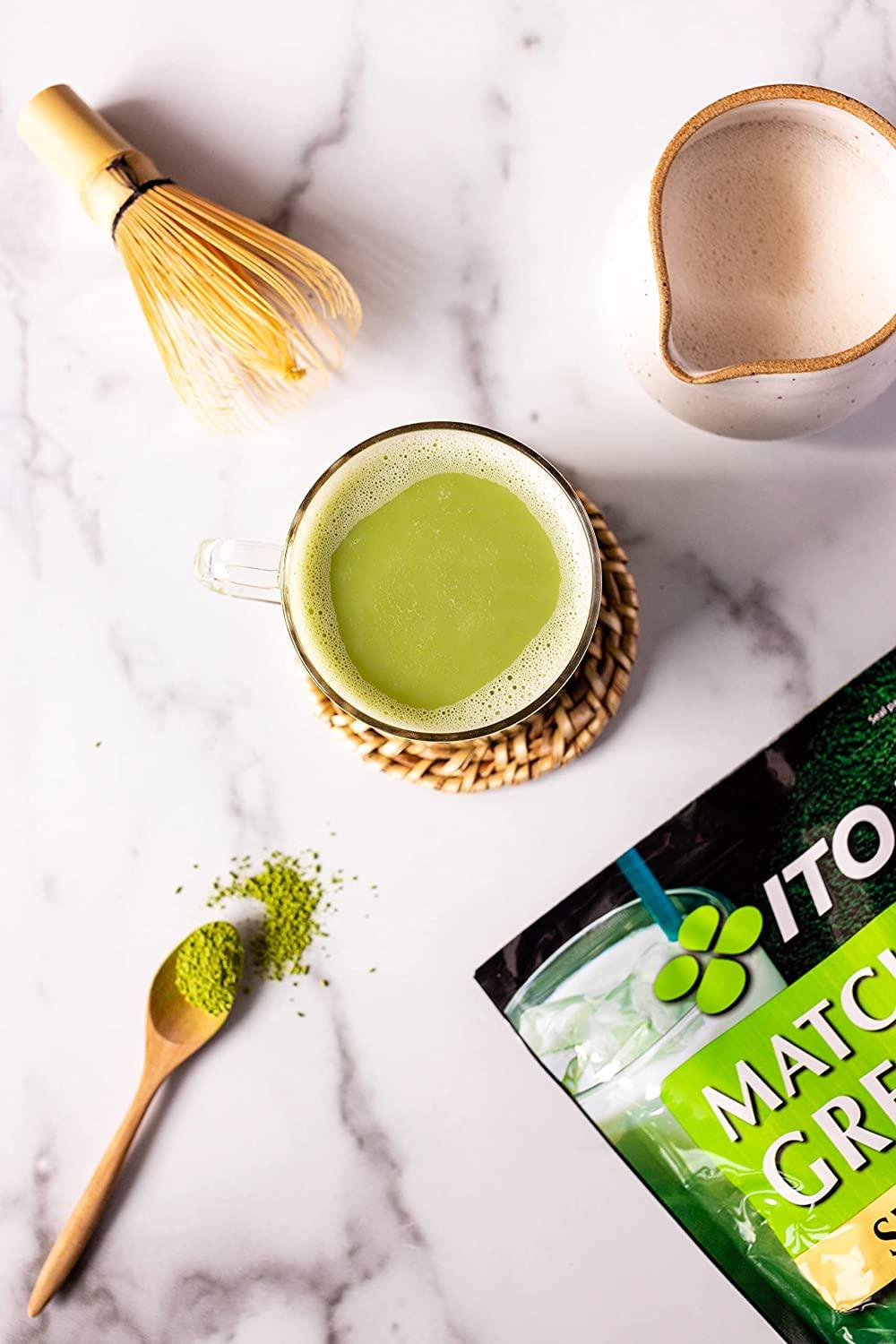 Ito En Matcha Green Tea Sweet Powder 17.5oz (1 Pack) Sweetened Green Tea Powder