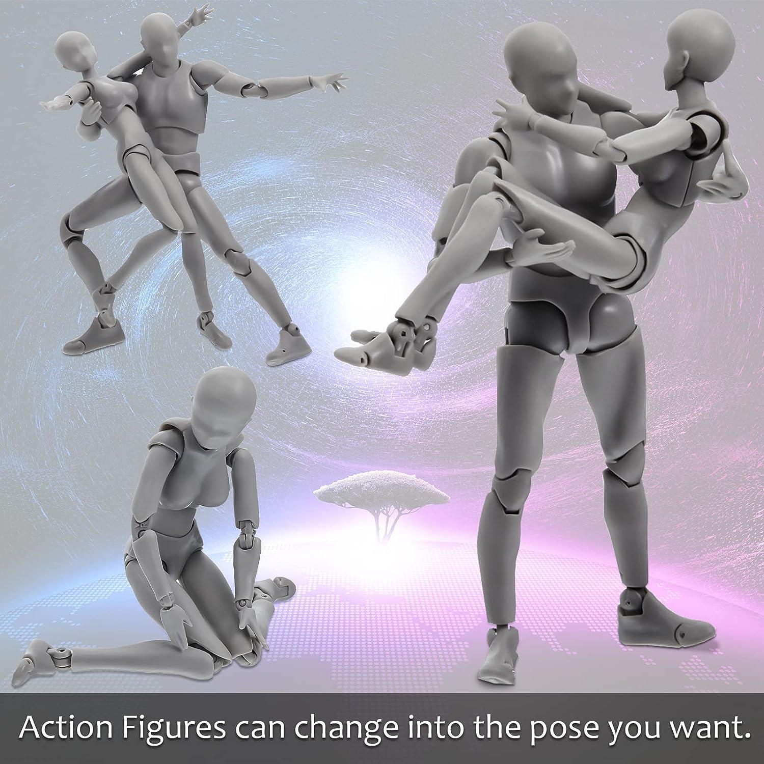 Dummy Action Figuur | Mini-actiefiguur Beweegbare gebaren PVC