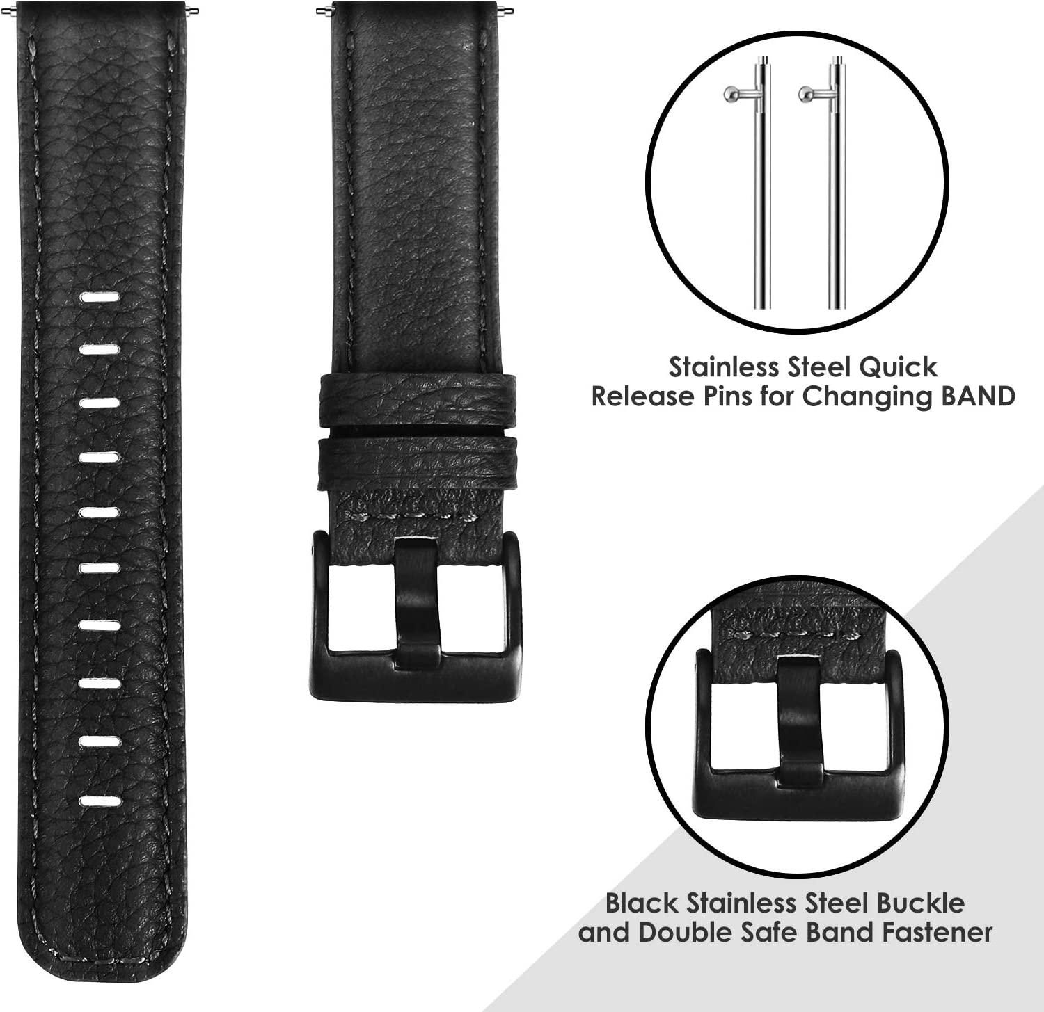 For Fitbit Versa 2/Fitbit Versa/Versa Lite/Versa SE Bands, Classic  Replacement Bands with stainless steel buckle high quality elastomer  Accessories