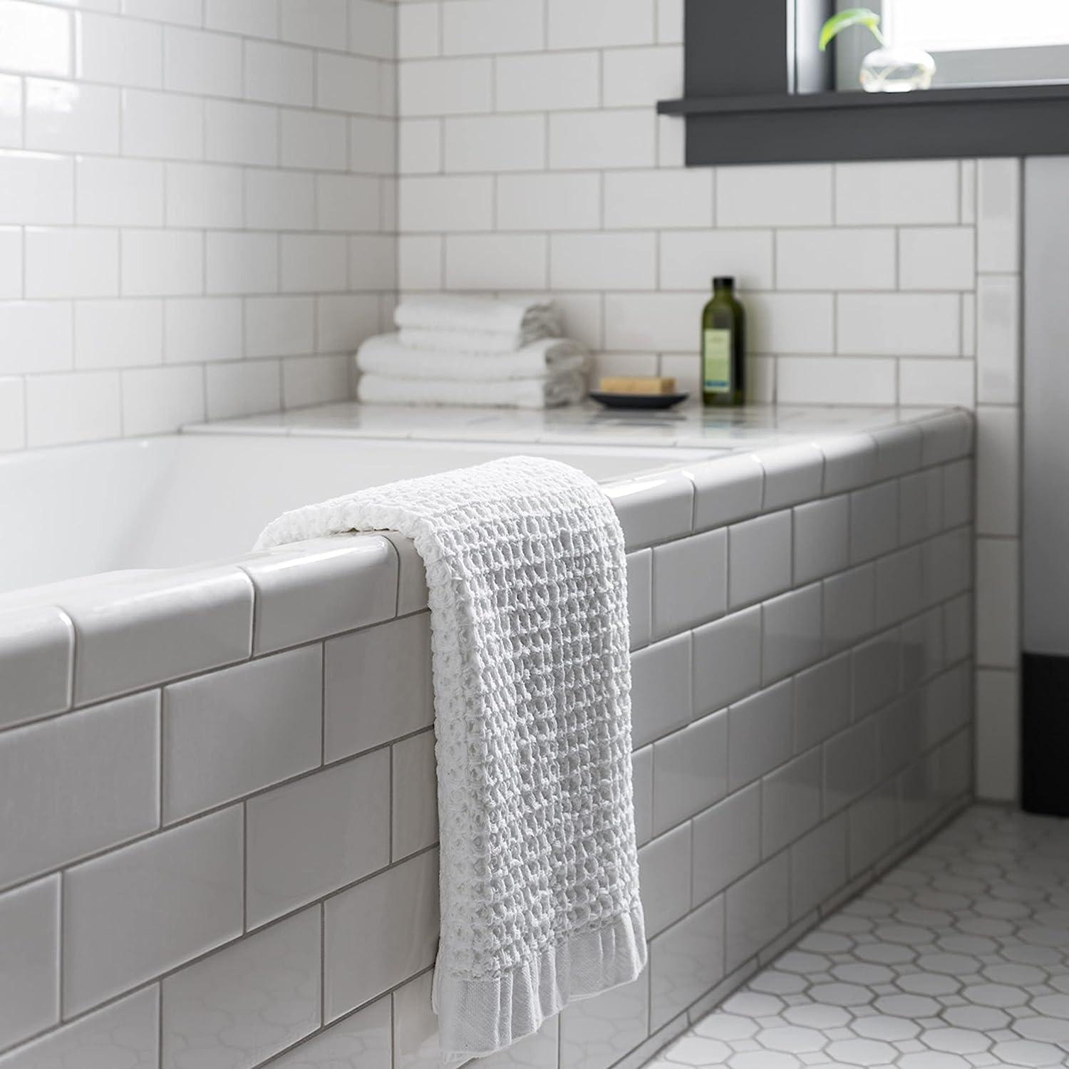  ONSEN Bath Sheet Set - Waffle Weave 100% Supima Cotton Towel -  Lusciously Soft, Durable, Fast Absorbing Waffle Towel Bath Towel, Denim  Blue : Home & Kitchen