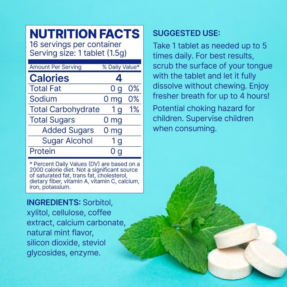 Microbiome Labs Enzymatic Mouth Fresheners Sugar Free Breath Mints