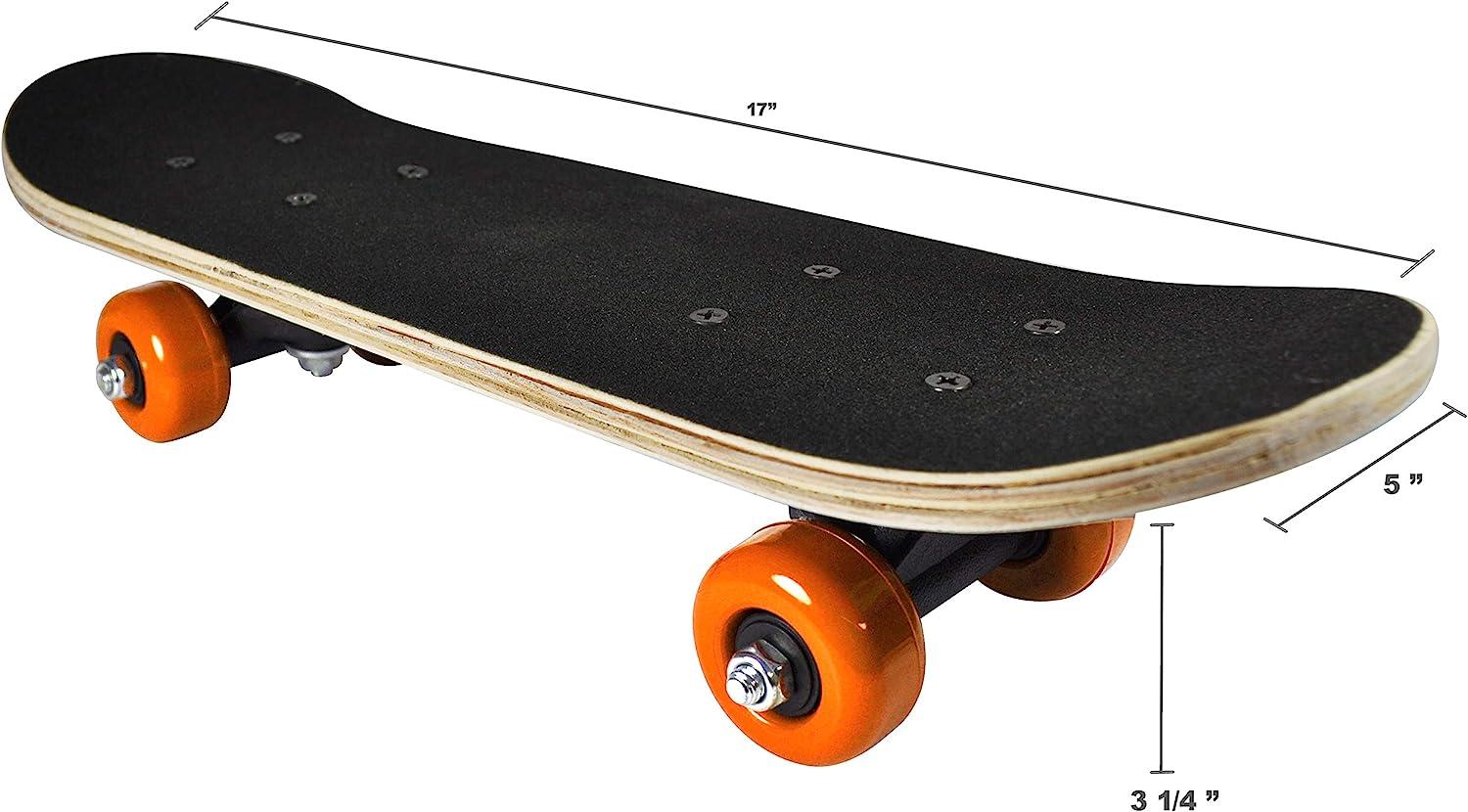 Mini Skateboard RudeBoyz En Bois 17 Pouces – Pour Tout-petits Et Enfants – Débutants