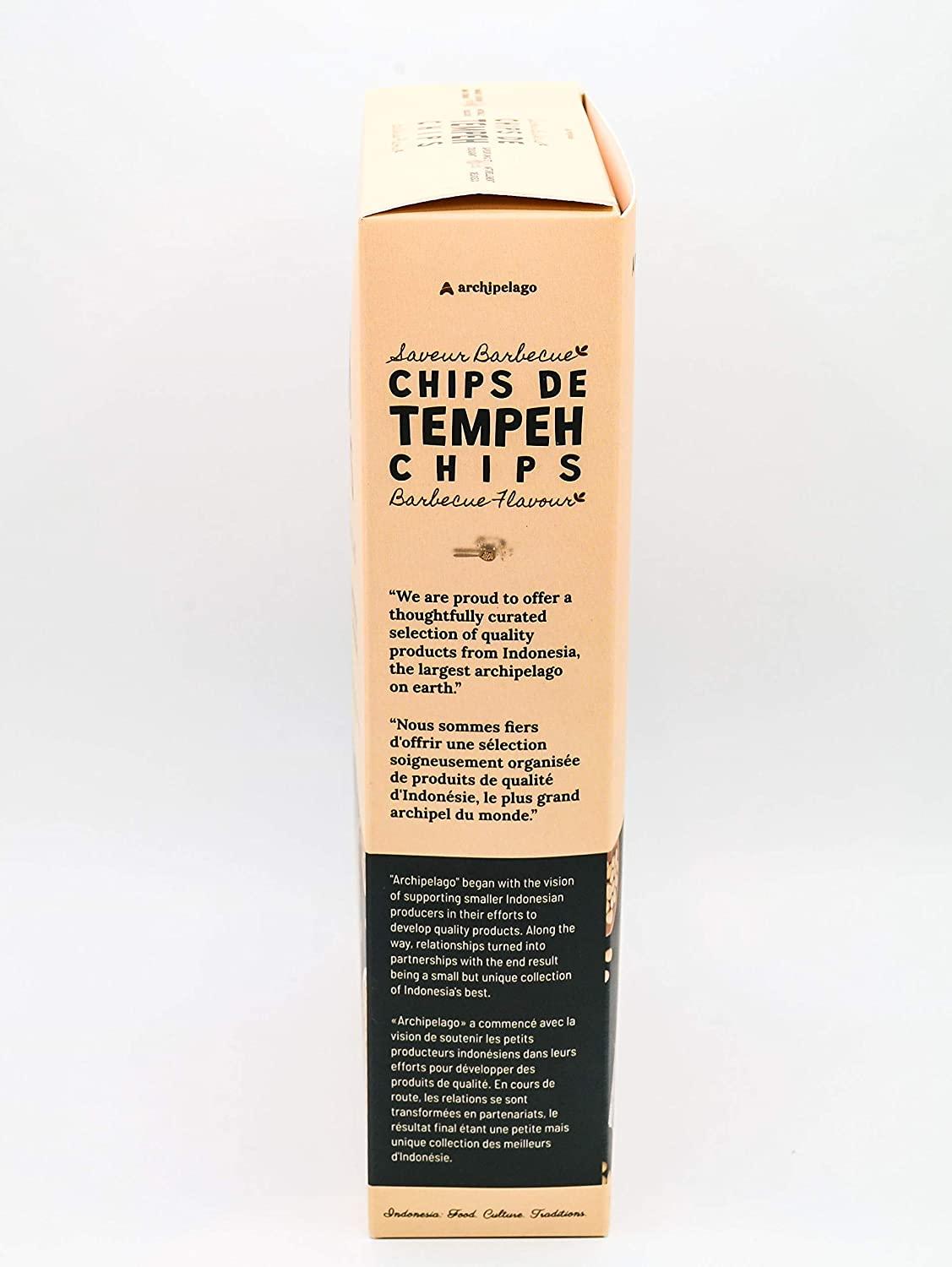 ARCHIPELAGO TEMPEH CHIPS BBQ FLAVOUR 140 GR HEALTHIER CHIPS NOMSG