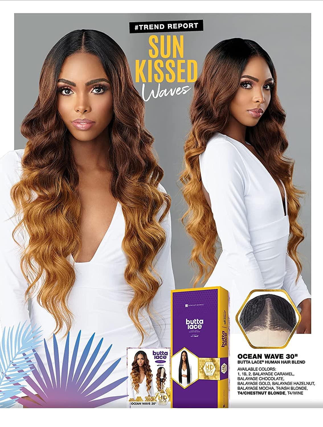 Sensationnel Butta Lace Human hair blend wig Oceanwave 30