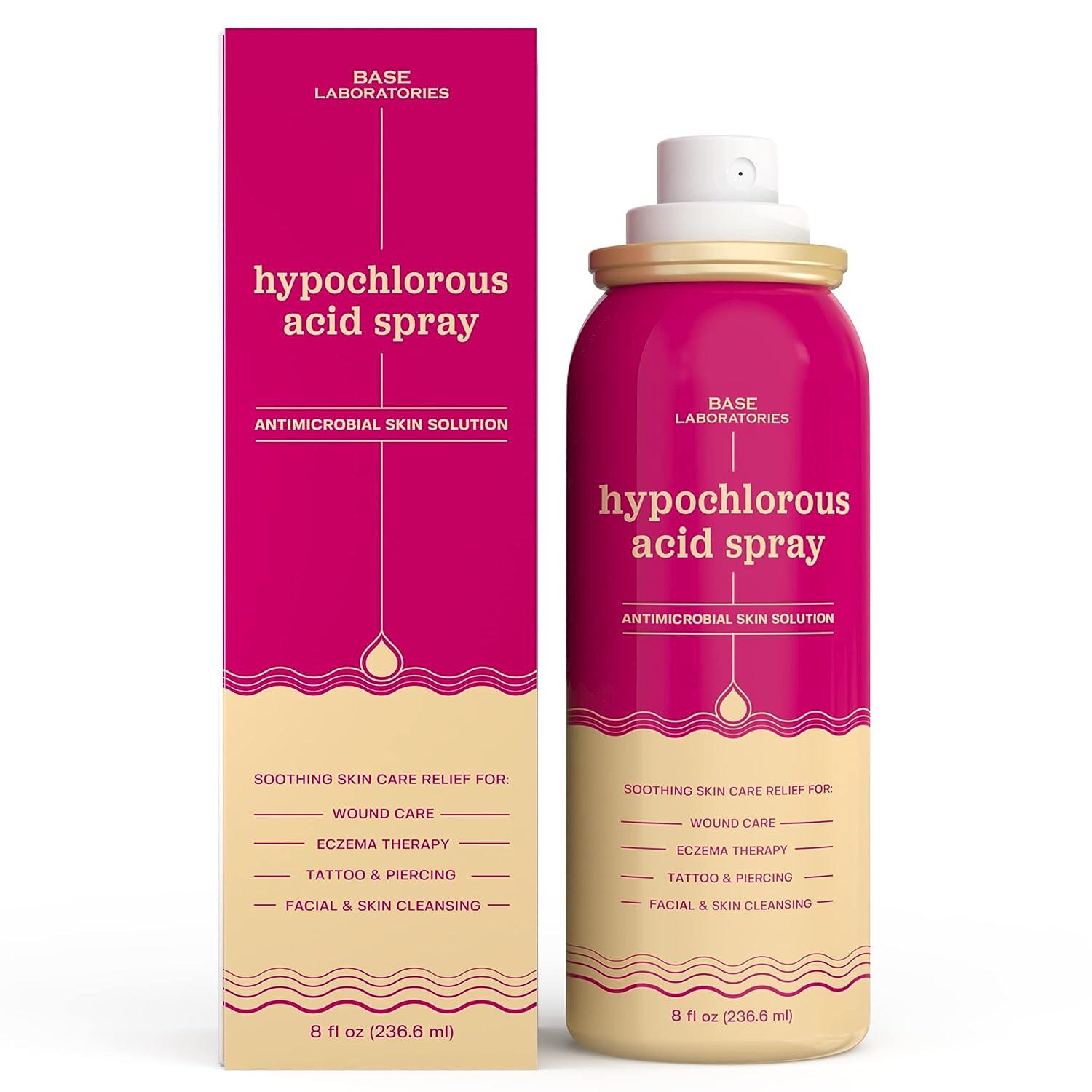 Base Labs Hypochlorous Acid Spray Skin Healing for Wounds Spray Solution for Wound Care