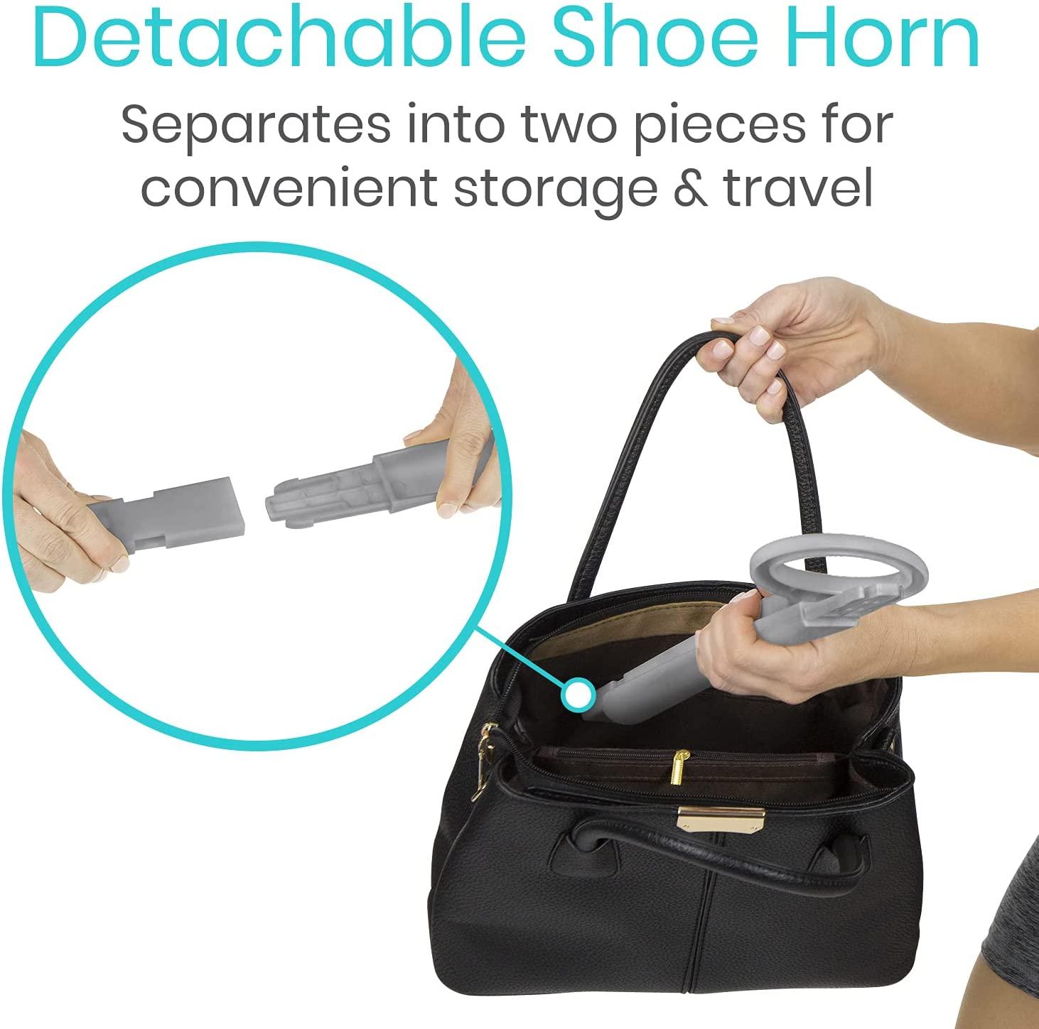 Vive Sock Aid and Shoe Horn Kit Long Handled Remover and Shoe Helper