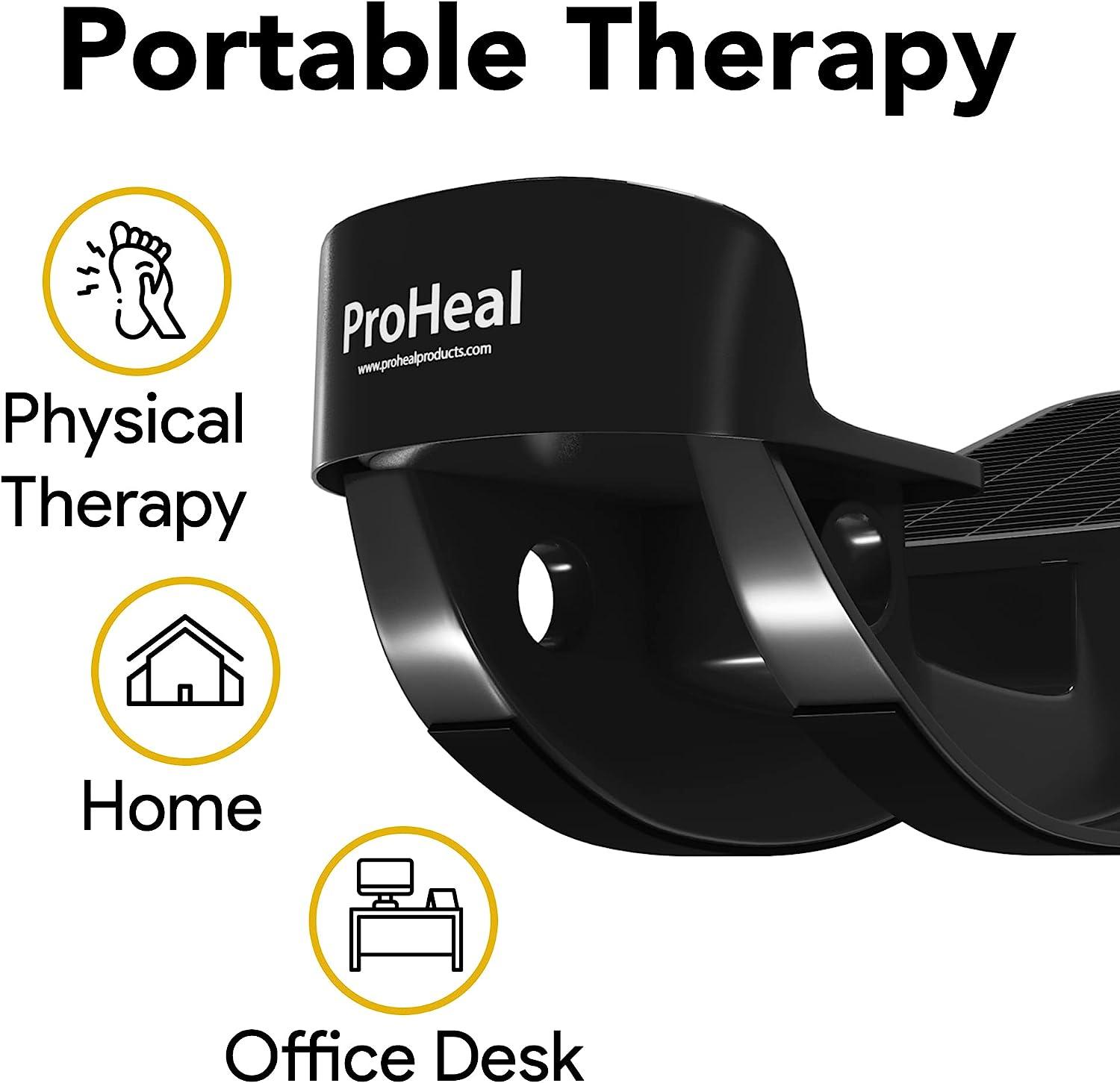 ProHeal Foot Rocker Calf Stretcher with Spiked Ball Massager for