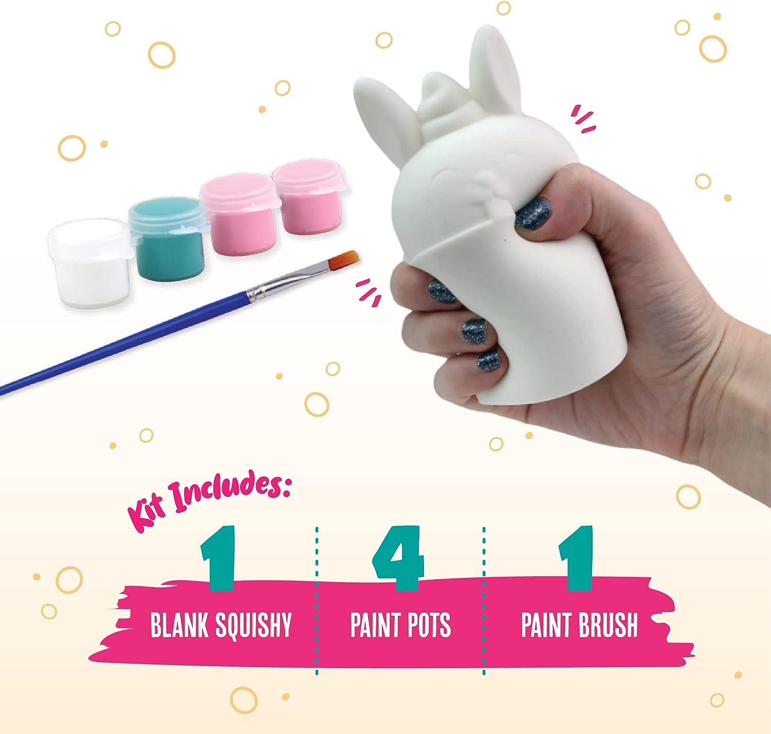 DOODLE HOG Bunny Paint Your Own Squishies Kit. Squishy Painting Kit Slow  Rise Squishes Paint. Ideal Arts and Crafts Gifts for 5 6 8-12 Girls + Boys  Easter Basket Stuffer Bunny Squishy