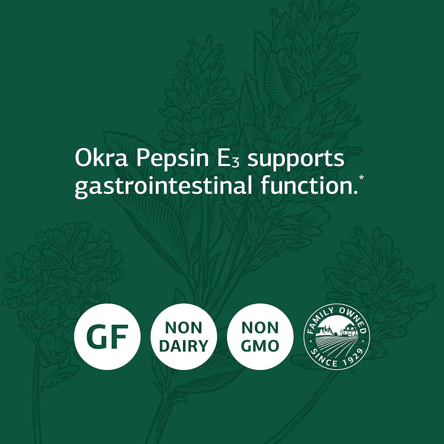 Standard Process Okra Pepsin E3 Whole Food Digestion and Digestive