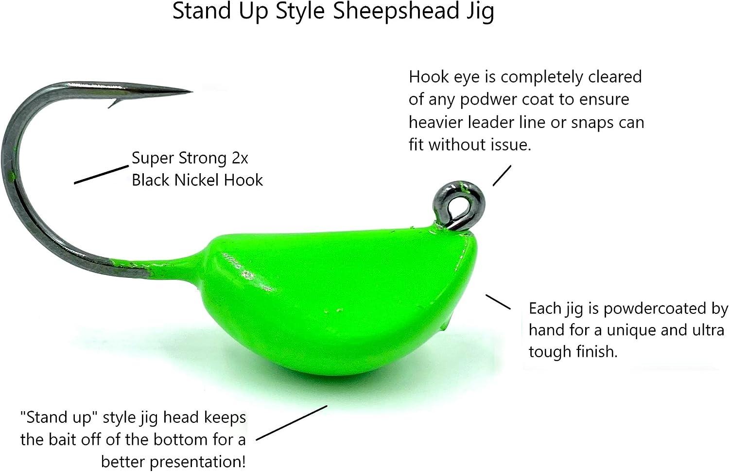 Sheepshead Jig, 2 Pack, Standup Style Jig, Saltwater Fishing Jig