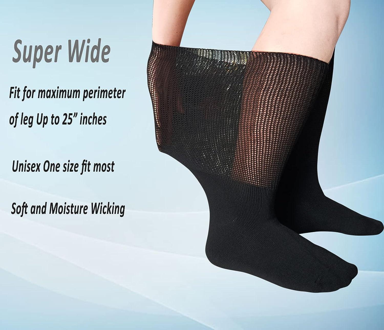 COIYUFUX Extra Wide Bariatric Socks Diabetic Sock for Lymphedema