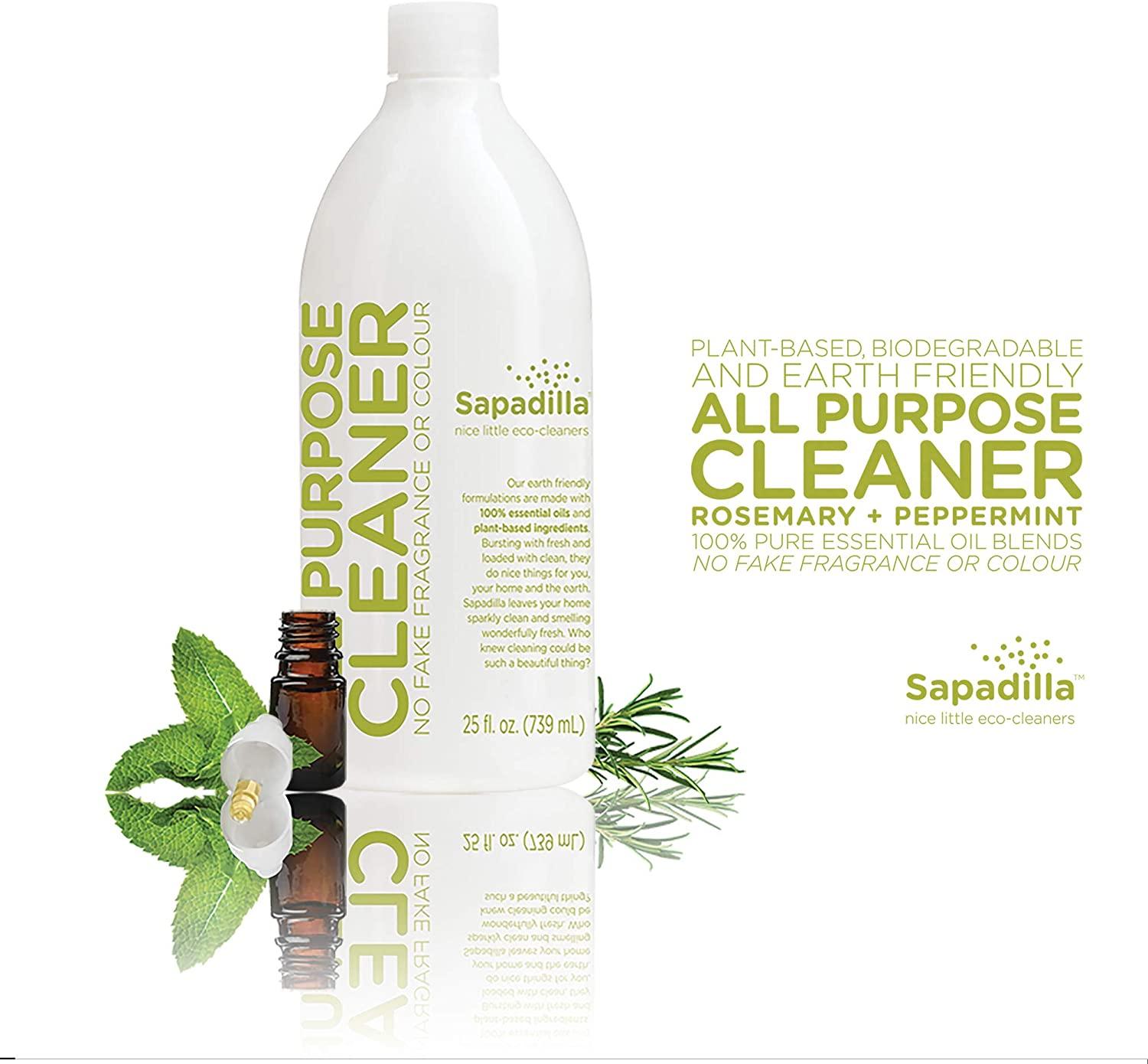 Sapadilla Rosemary + Peppermint Biodegradable AllPurpose Cleaner Concentrate, 25 Ounce