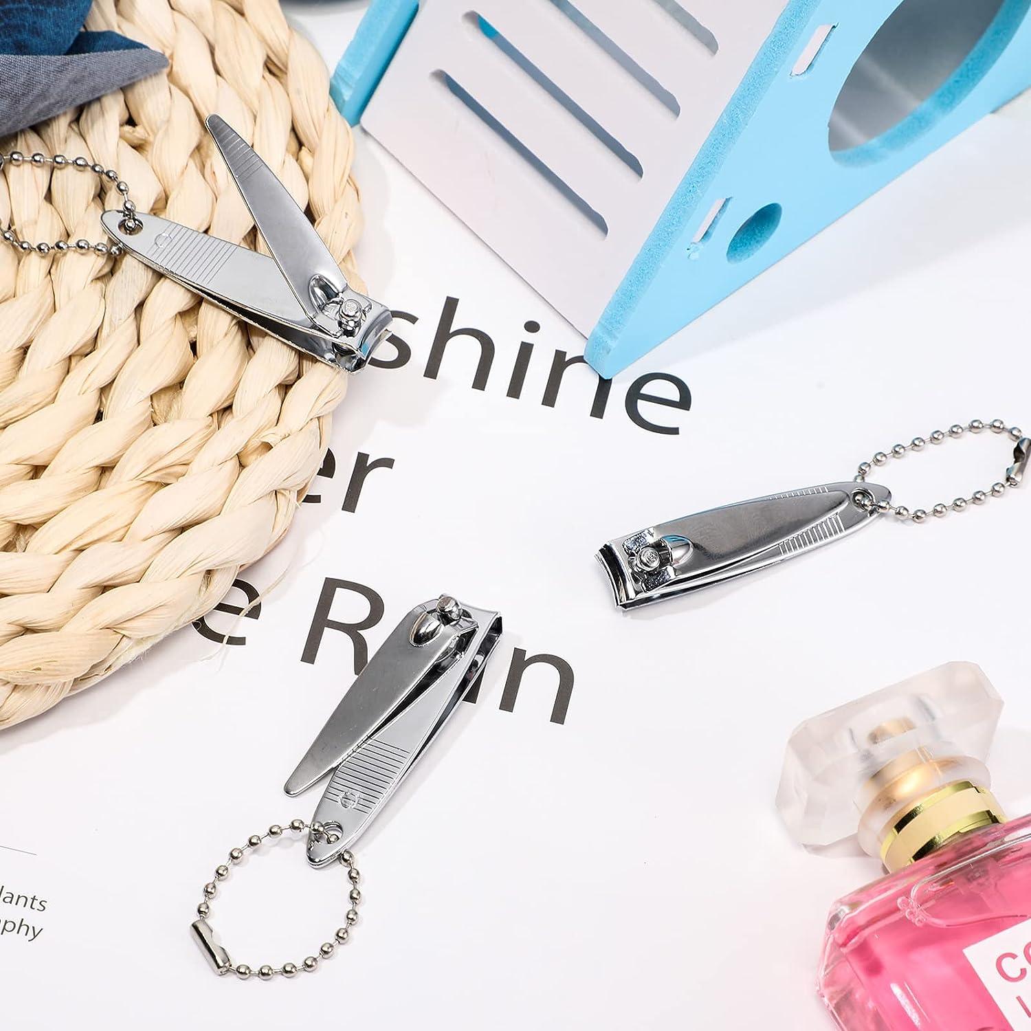 144 Pieces Nail Clippers Set Stainless Steel Metal Nail Cutter Fingernail Toenail Clippers Bulk