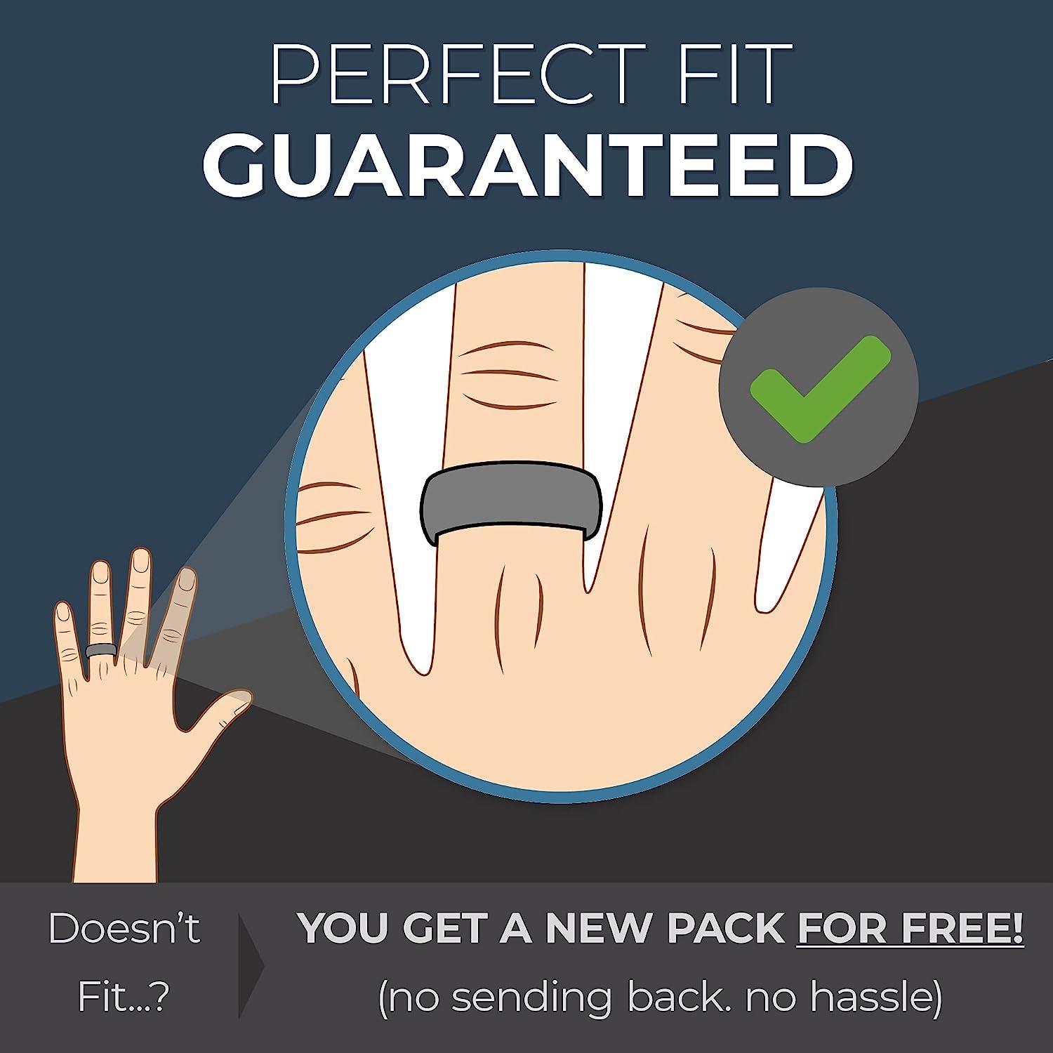 Thunderfit silicone deals rings for men