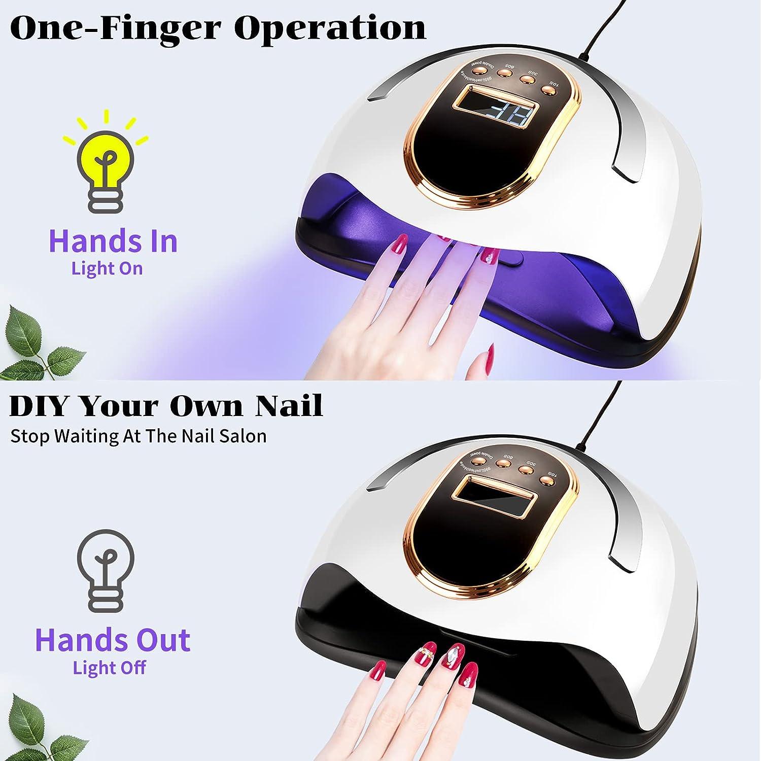 Aedavey 168W Nail Lamp Gel Nail Light Fast Nail Dryer for All Gel Nail Polish