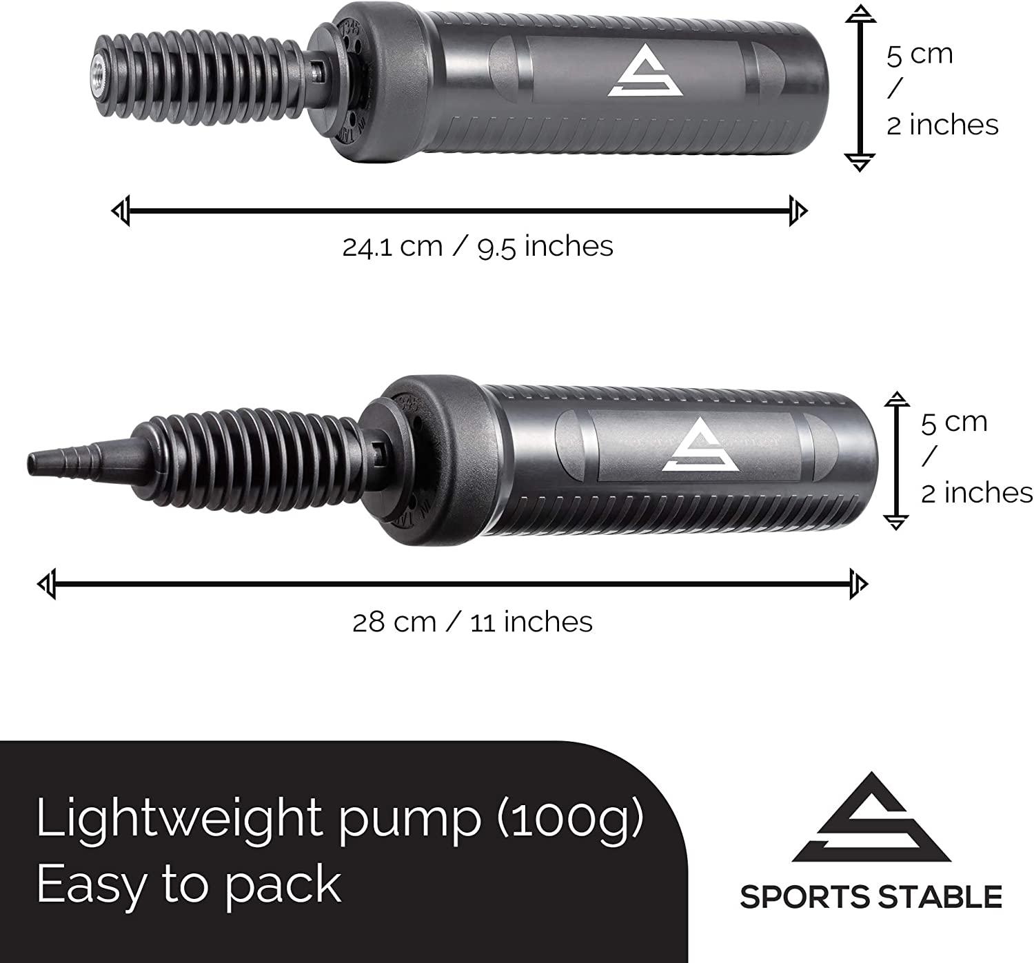 Sports Stable Exercise Ball Pump, Dual Inflation Manual Air Pump for Your Gym Ball, Swiss Ball
