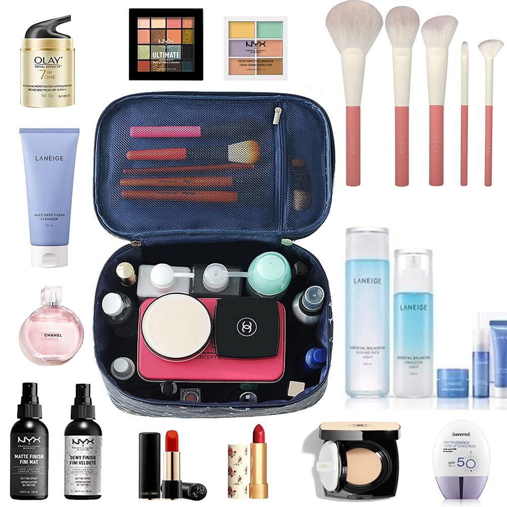 HOYOFO Makeup Bag Cosmetic Bags for Women Travel Makeup Organizer Case,  Starry Sky A Starry Sky