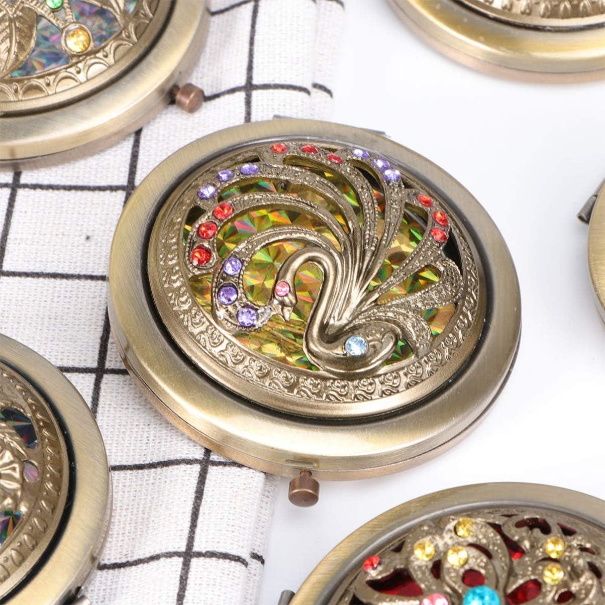 Rastogi Handicrafts German Silver Tone Purse Mirror India | Ubuy