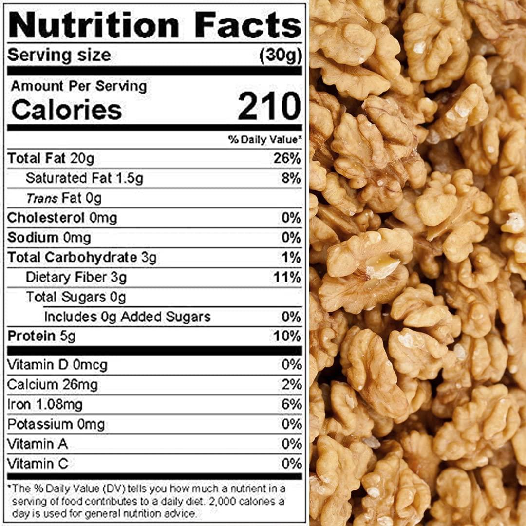 Walnuts FRESH N TASTY LIGHT Halves and Pieces Raw LowCarb HighProtein