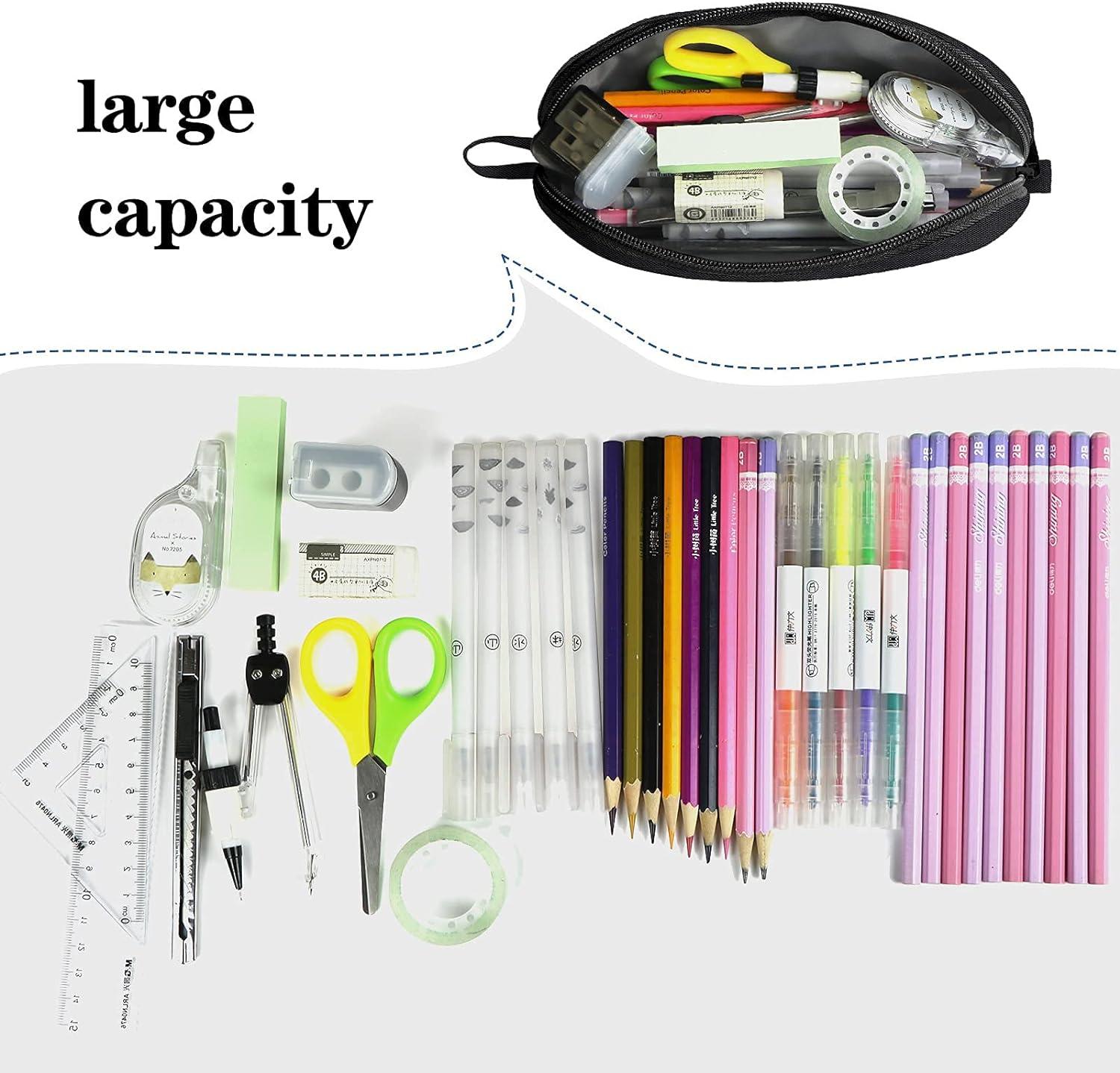  Gloppie Pencil Bag Pencil Pouch Pen Case Simple Pencil Case  Pencil Storage Bag Pen Organizer Bag Fabric Zipper Pen Pouch Office, White  Marble : Arts, Crafts & Sewing