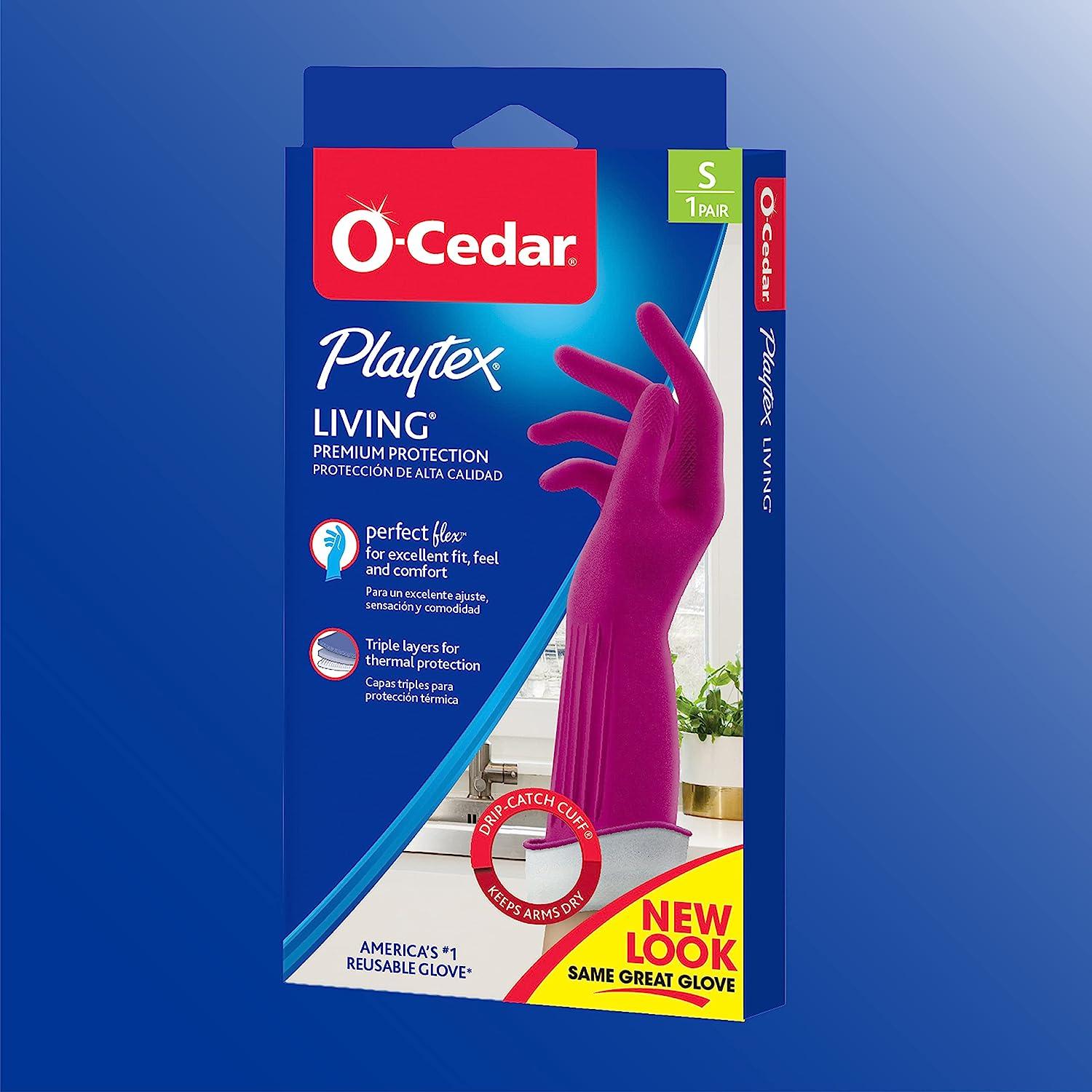 O-Cedar Playtex Handsaver Everyday Protection Gloves, L, 1 pair