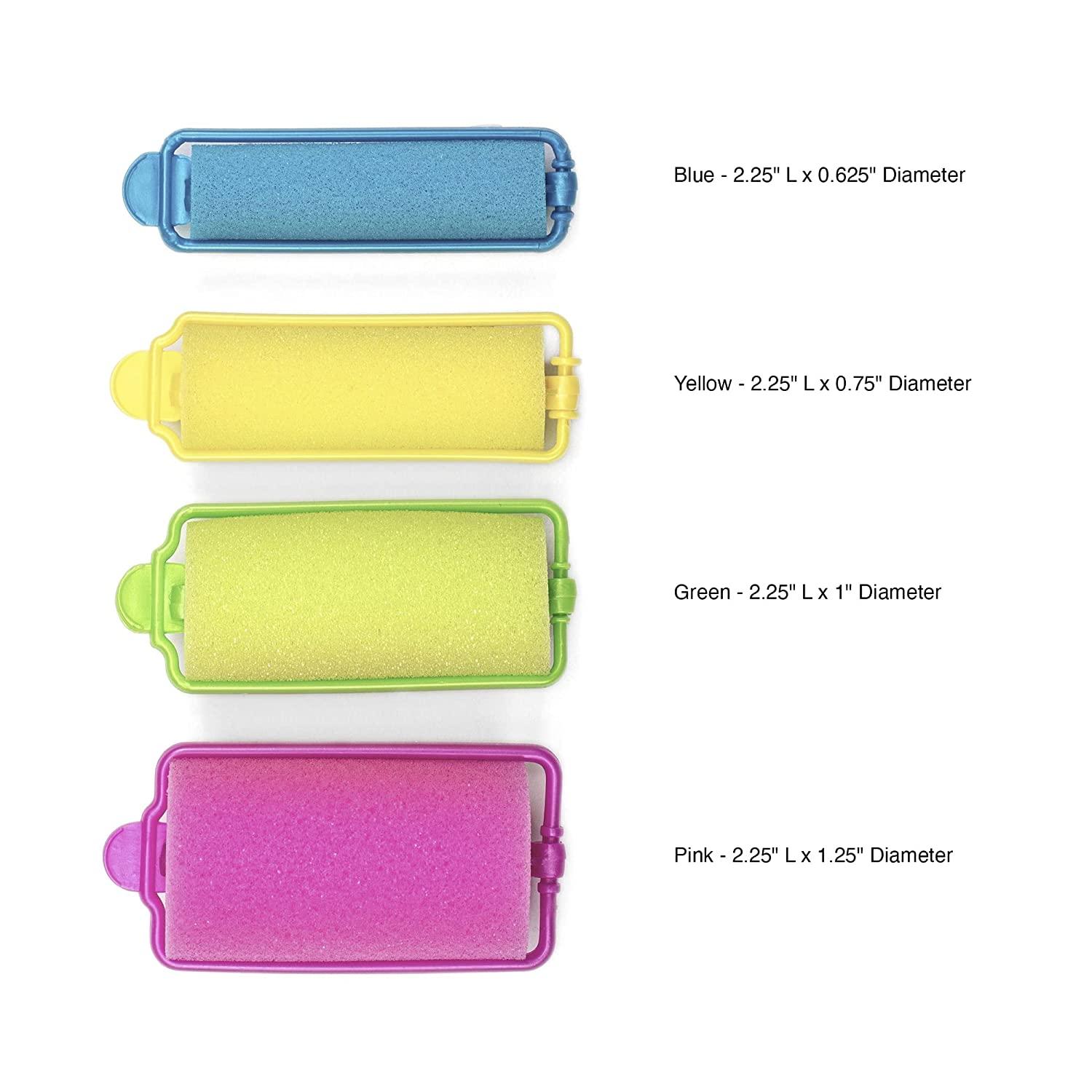 Conair Self Grip Foam Hair Rollers Neon Colors 48 Pack