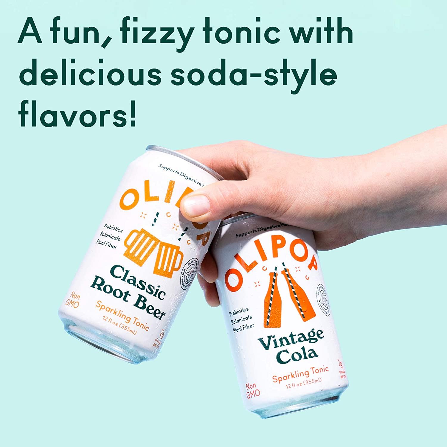 OLIPOP Old School Classics Variety Pack | Vintage Cola & Root Beer ...