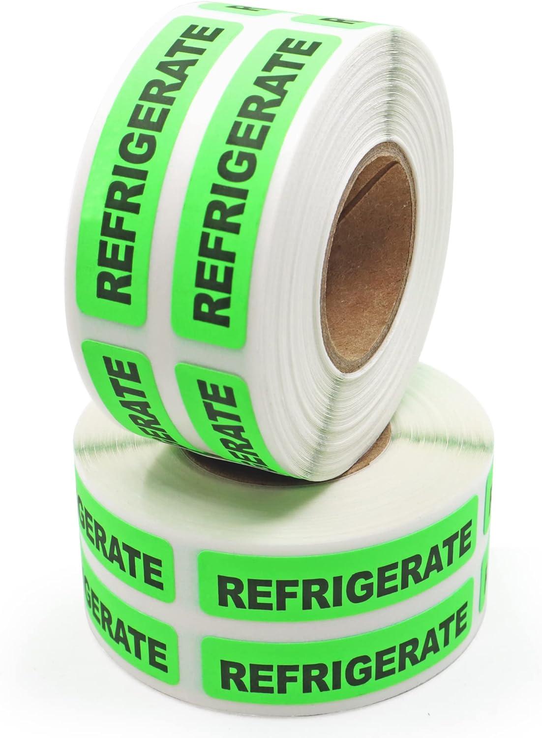 Refrigerate Medical Labels 0.375x 1.625 Pharmacy Stickers Medicine
