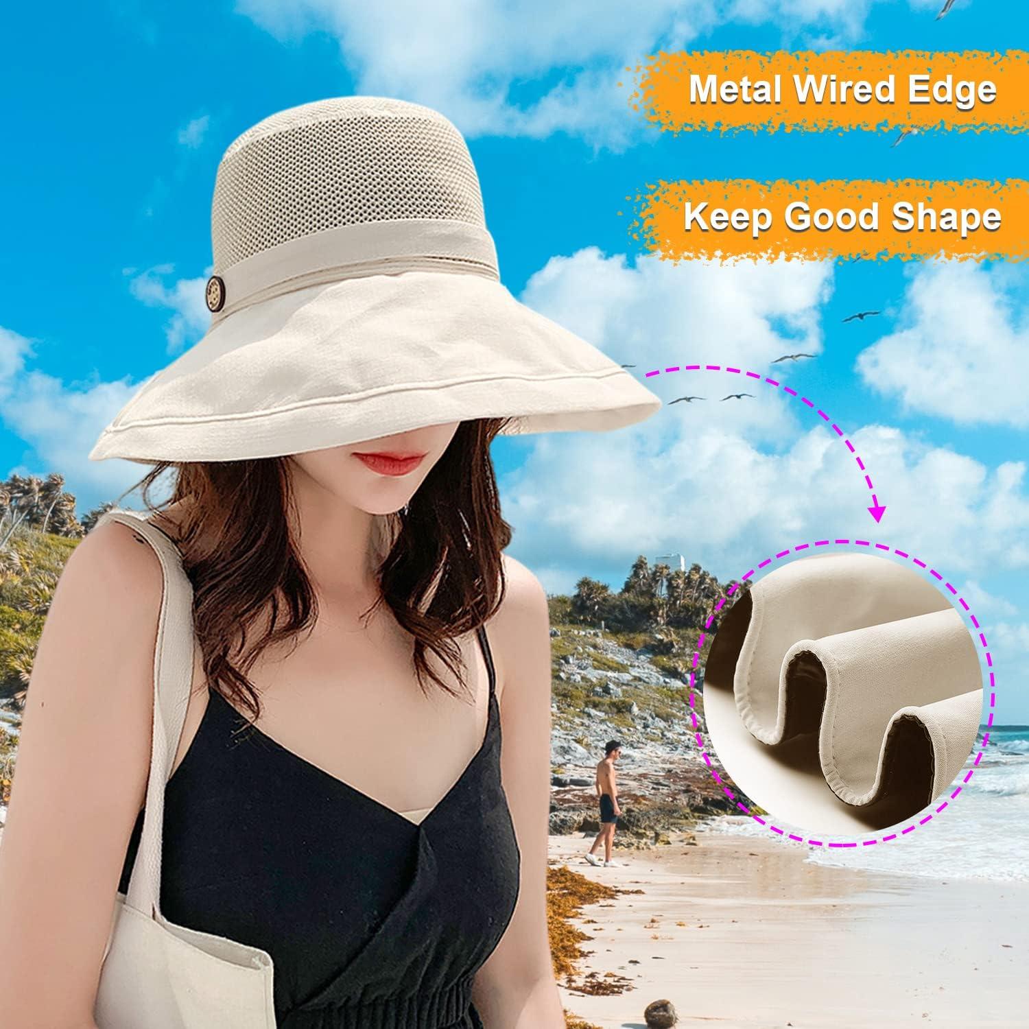 HUAMULAN Unisex Sun Protection Hat Full Coverage Fishing Cap Garden Travel  Outdoor Sports Caps