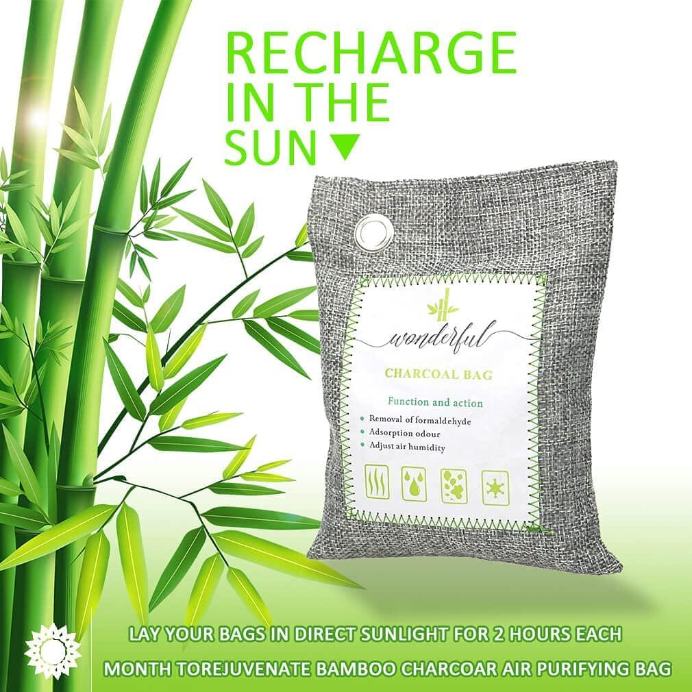 Activated Bamboo Charcoal Air Purifying Bags Odor Absorber for Home